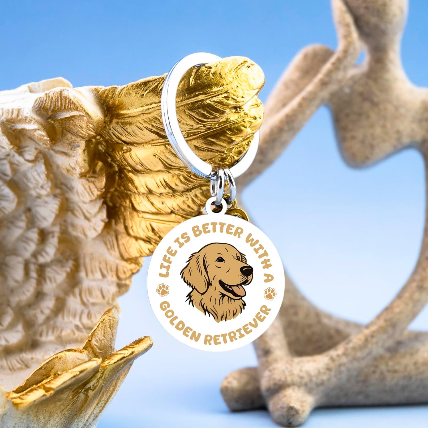 Golden Retriever Gifts Golden Retriever Keychain for Women Men Gifts For Dog Lovers Dog Mom Dogs Dad Christmas Decor - Image 5