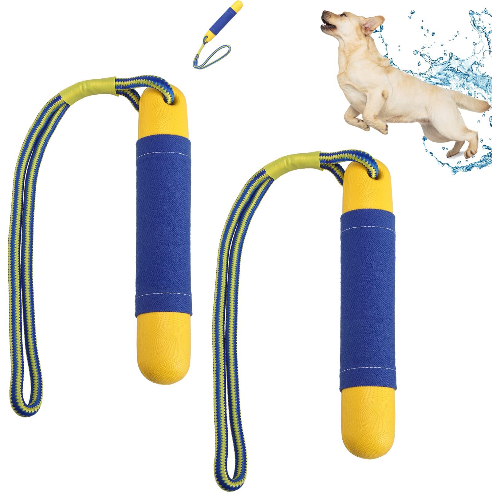 Lot De 4 Jouets Flottants Pour Chien - Pneu, Balle, Haltère, Ballon Rugby, TPR Résistant, Pour Piscine/plage