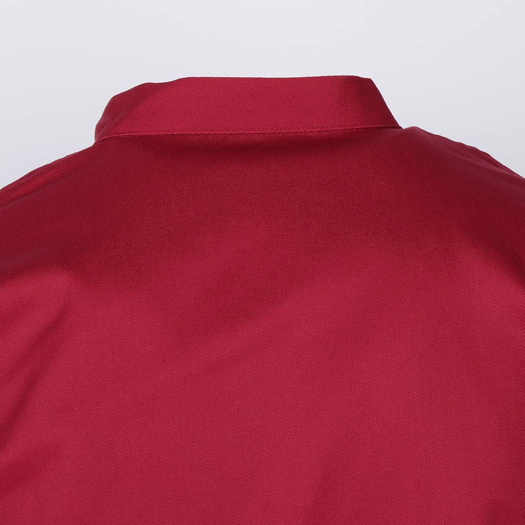 Giacche da cuoco unisex a maniche lunghe, camicia da cucina uniforme, bianco, L