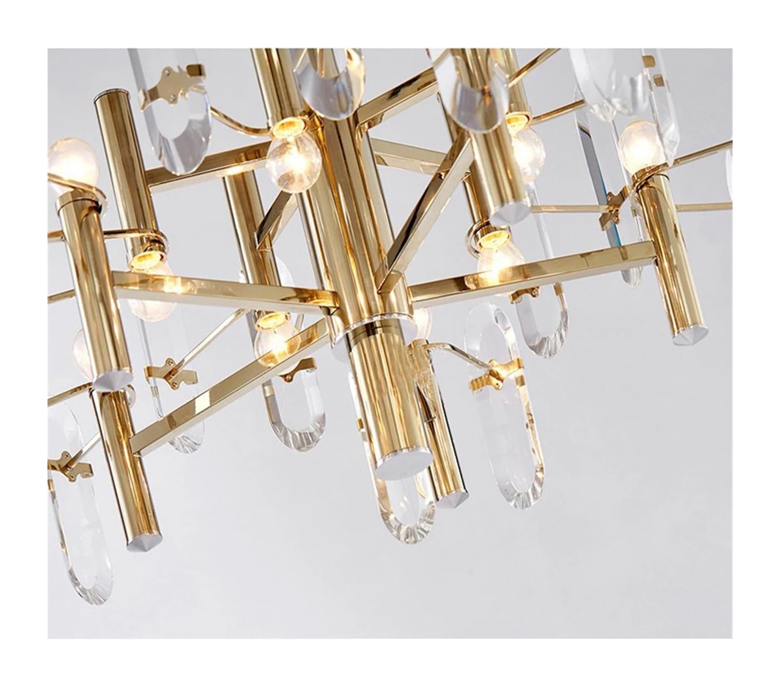 Gold Crystal Designer LED Hanging Lamps Chandelier Lighting Lustre Suspension Luminaire Lampen