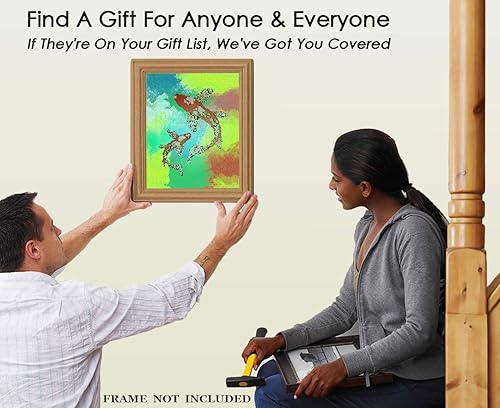 Miniatura 8 de Buzz Unplugged Koi Fish Abstract Wall Art Minimalist, Aesthetic & Boho Wall Art for Home, Office, Bedroom & Living Room Decor - Unframed Posters 8x10