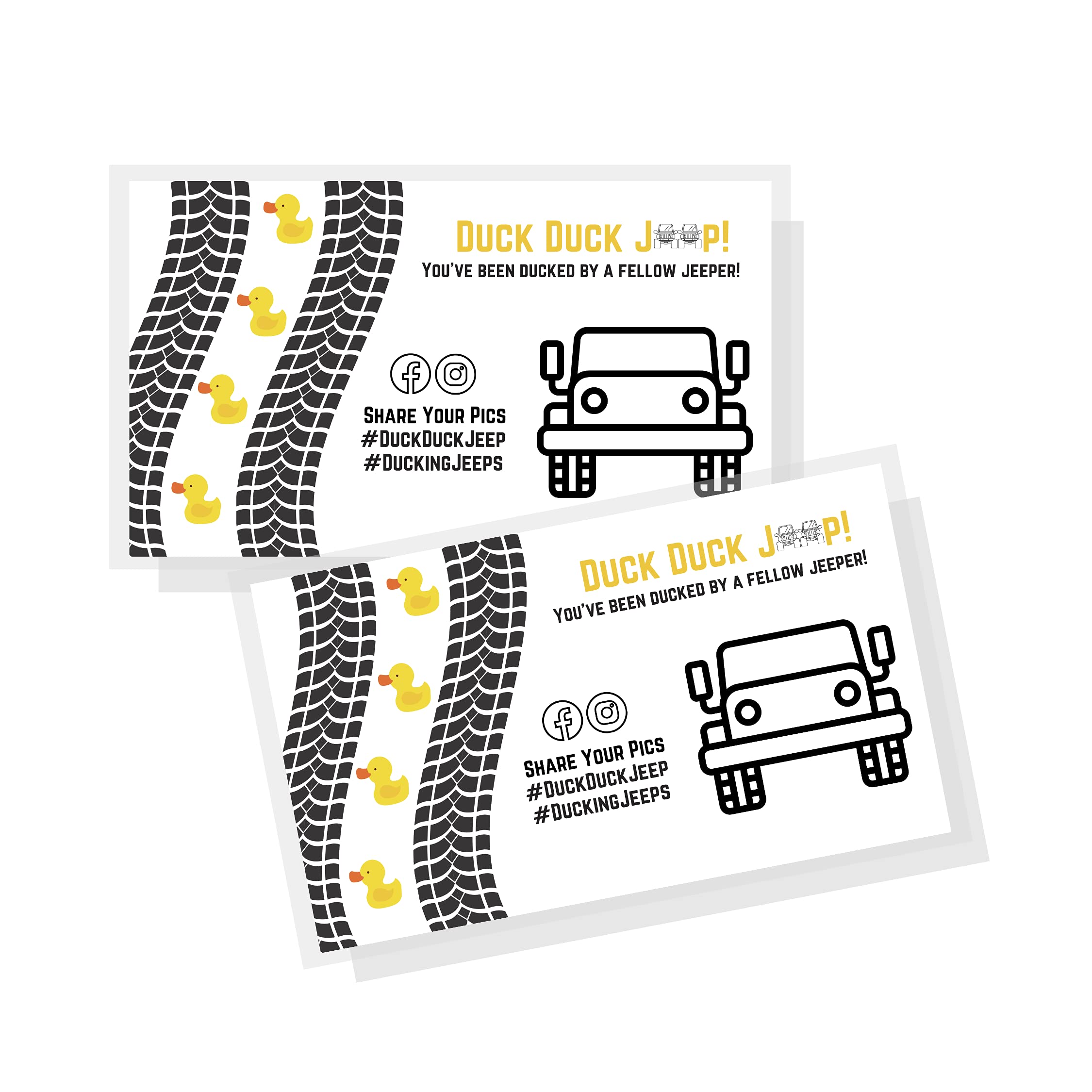 Amazon.com : Crafters Cup You've Been Ducked Card | 50 Pack | Duck Duck Tag  3.5 x 2inch Business Card Size | Duck Duck States | Attach to Rubber Ducks  | Tire