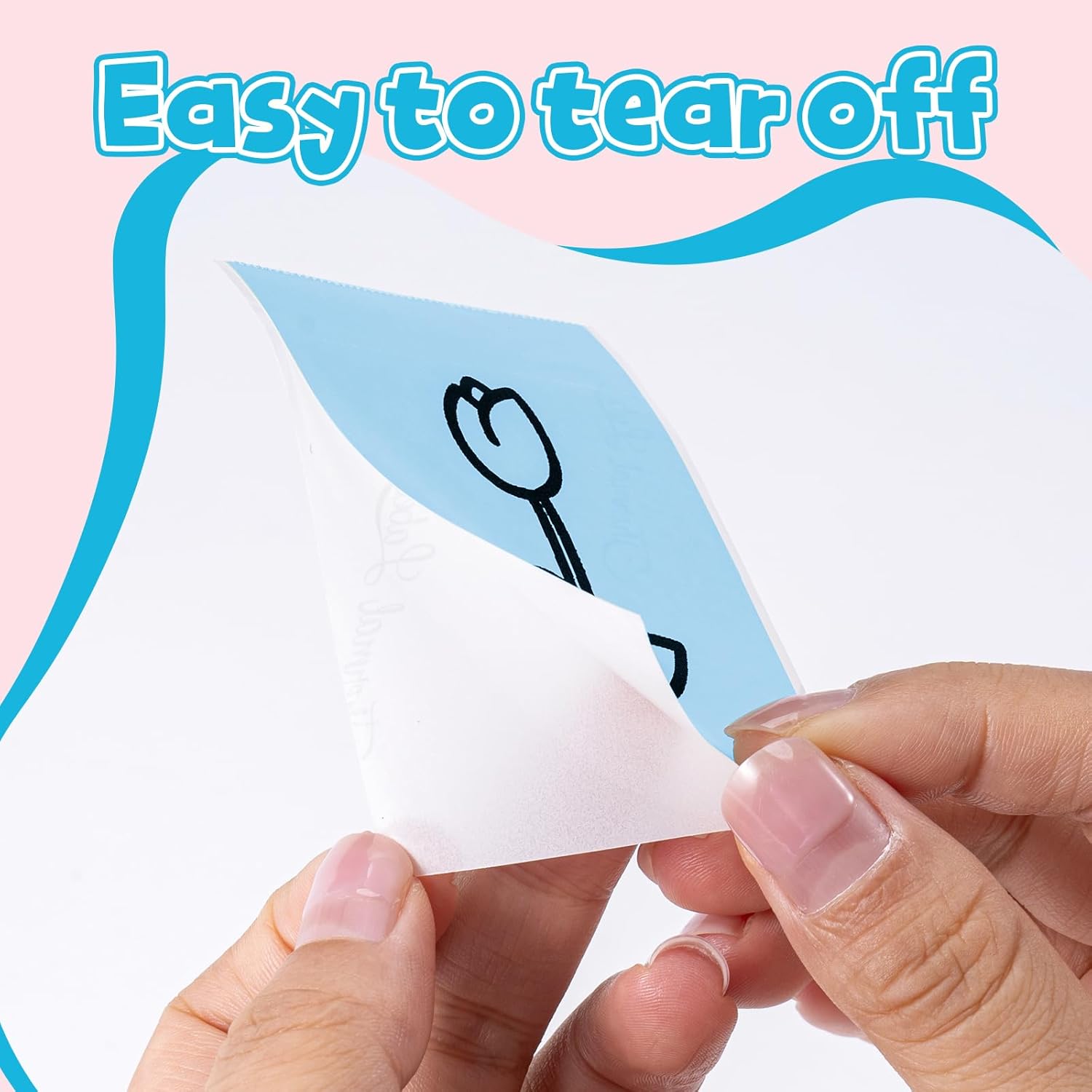 Phomemo Blue Self-Adhesive Thermal Paper, Glossy Printable Sticker Paper Label for Phomemo M02/M02 Pro/M02S/P2S/M03/M04S Mini Sticker Printer, 50mm x 3.5m, Diameter 28mm, 3-Rolls, Image Time 20 Years - Image 4