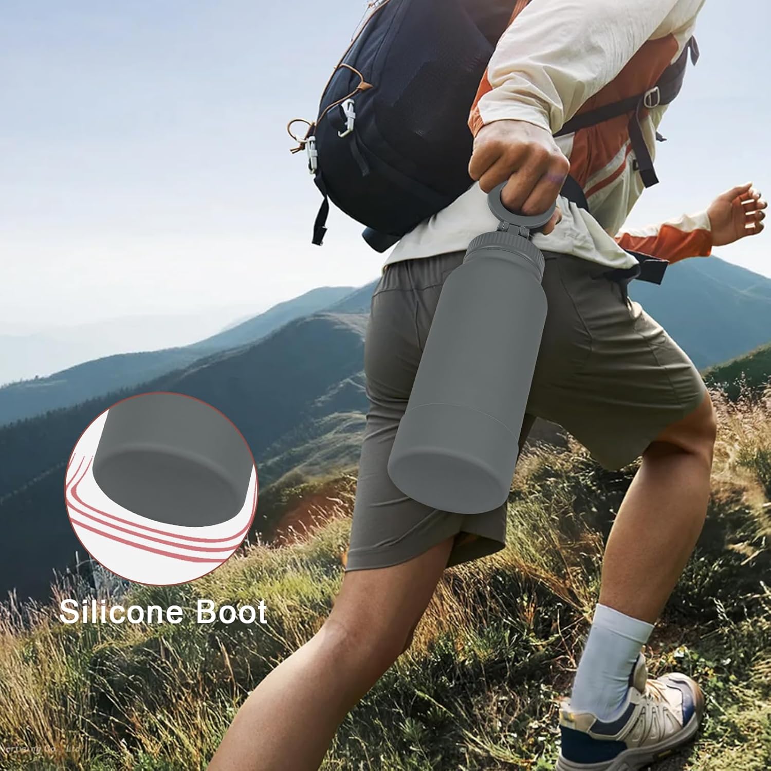 34oz Insulated Magnetic Water Bottle | Compatible with MagSafe Phone Holder | Stainless Steel Water Bottle | BPA Free 12H Hot & 24H Cold | Perfect for Gym, Sports, Travel, Car and Work - Image 7