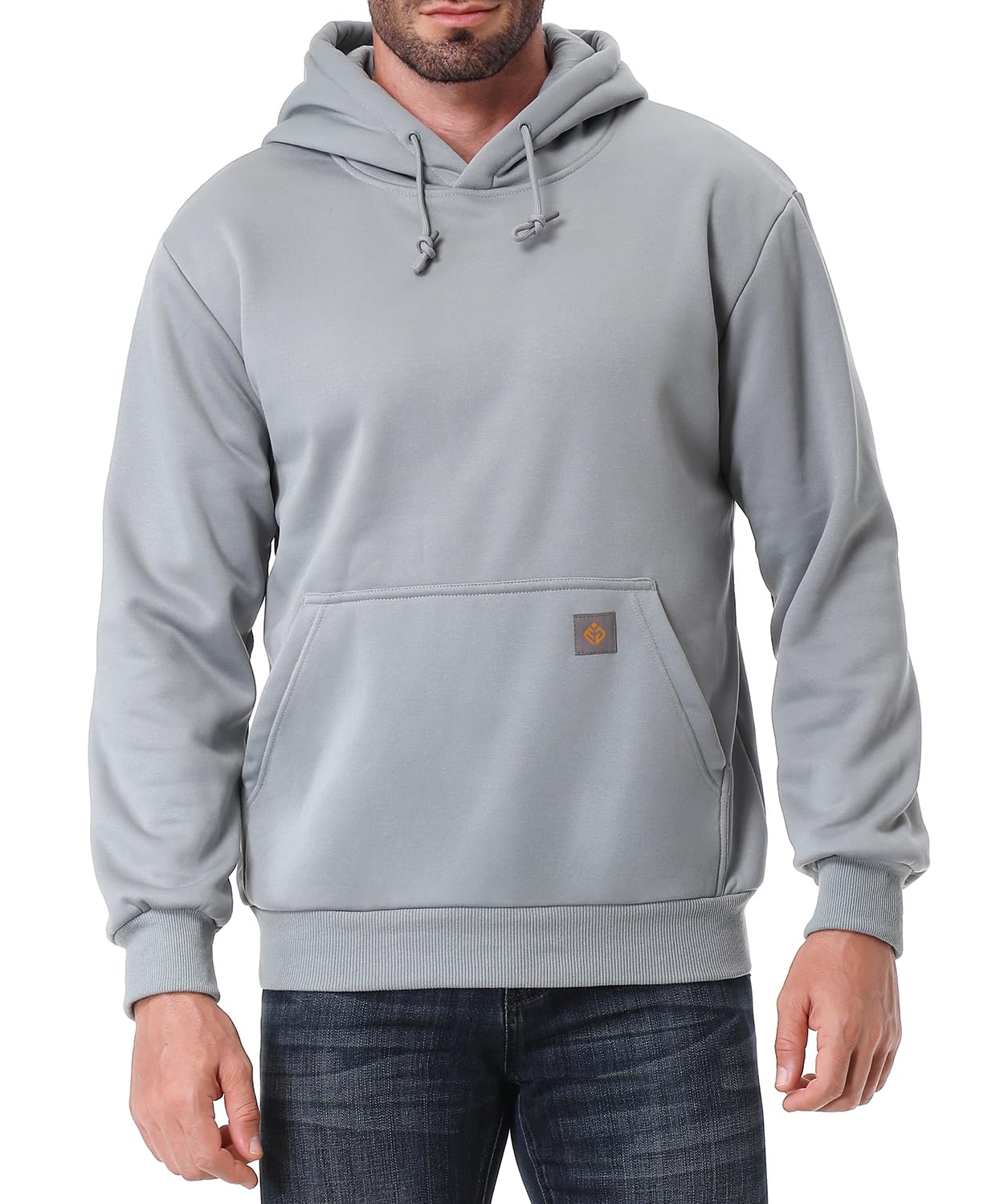 TUAOVA Men's Relaxed Fit Fleece-Lined Pullover Hooded Sweatshirt