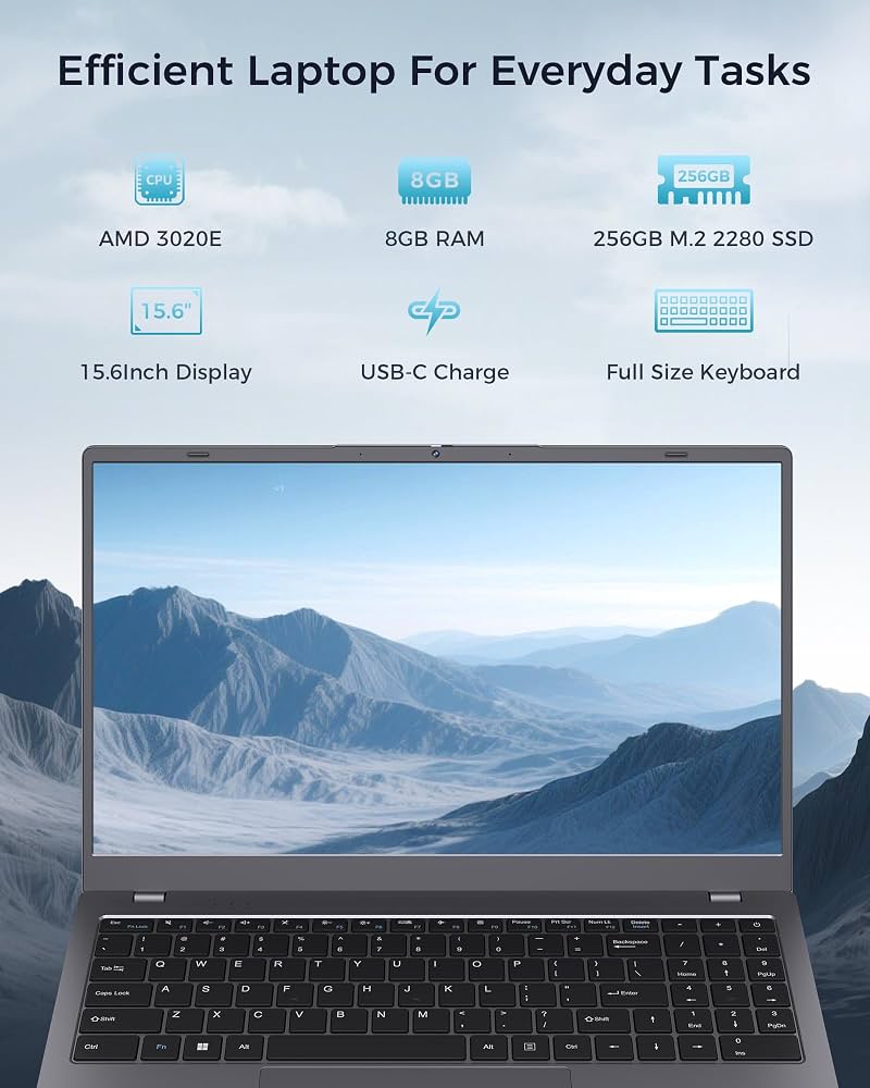 Amazon.co.jp: TRHRO ノートパソコン 15.6インチ、AMD 3020e (最大2.6