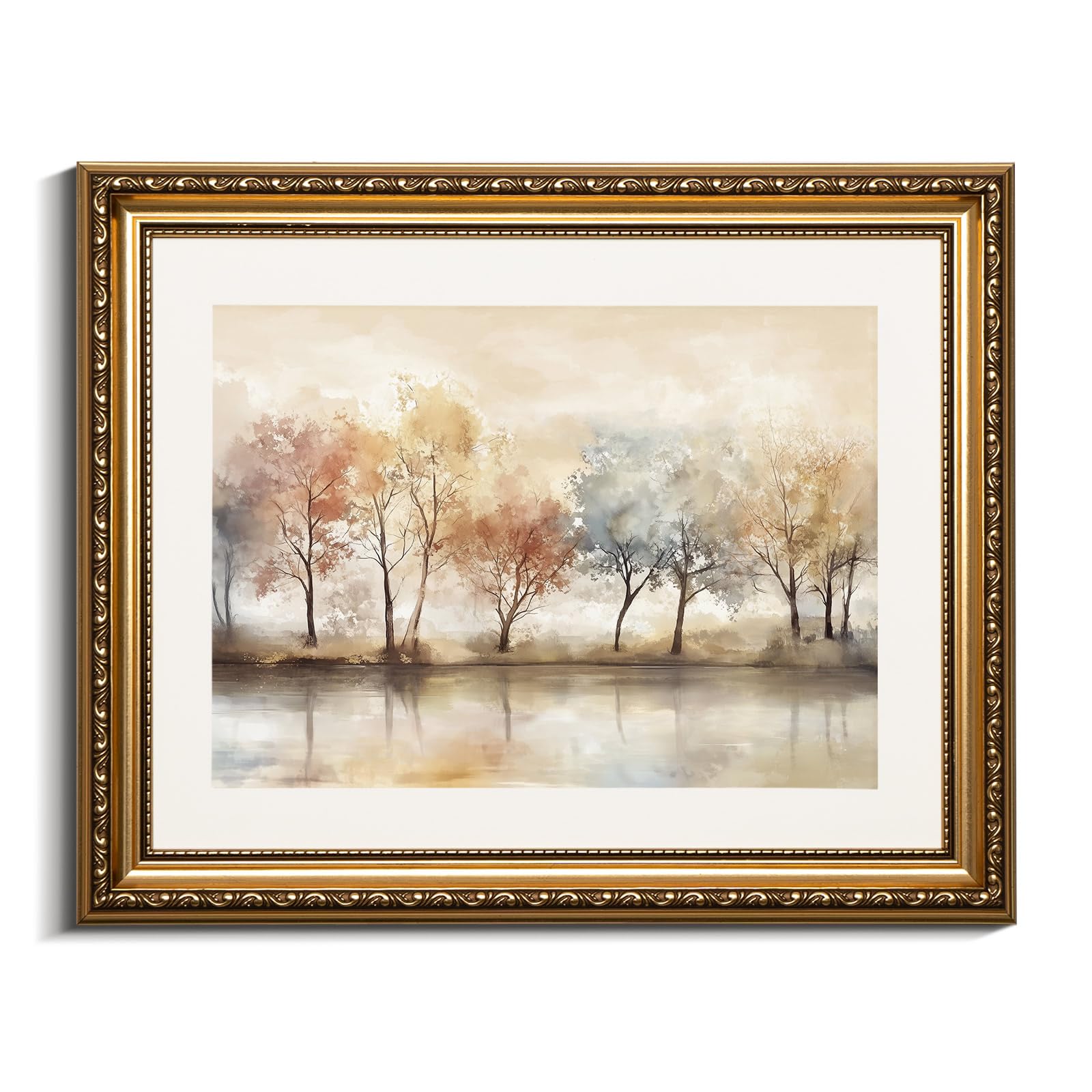 VIYYIEA Gold Framed Wall Art Canvas Print Home Decor Vintage Swan Decoration Grace Swan Art Painting Pictures Rustic Bathroom Wall Decor Animal Farmhouse Artwork for Living Room Bedroom Office 11x14in — view 39