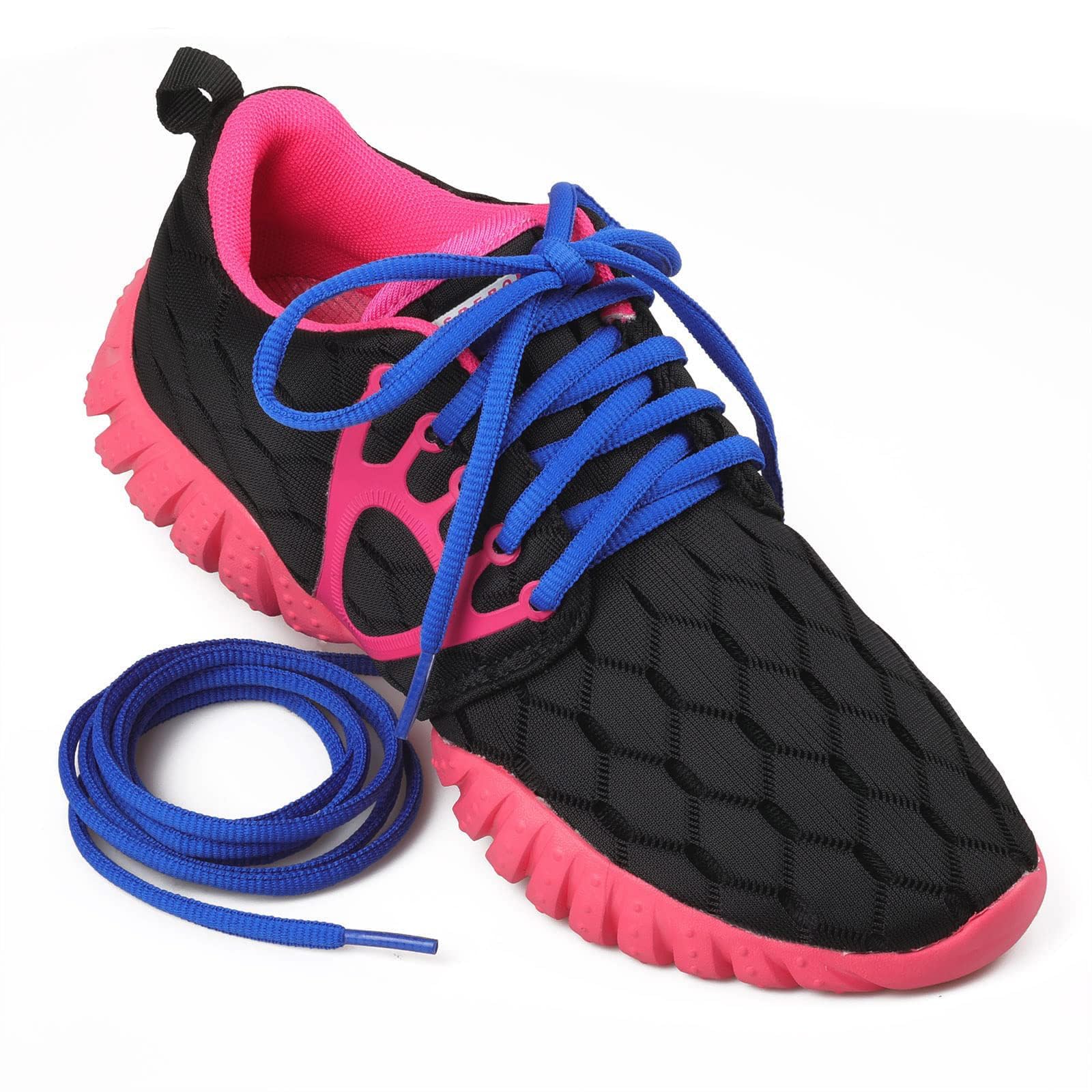 2 pary owalne sznurówki, 16 kolorów, średnica 6 mm okrągłe sznurówki owalne buty do sneakersów niebieski 120