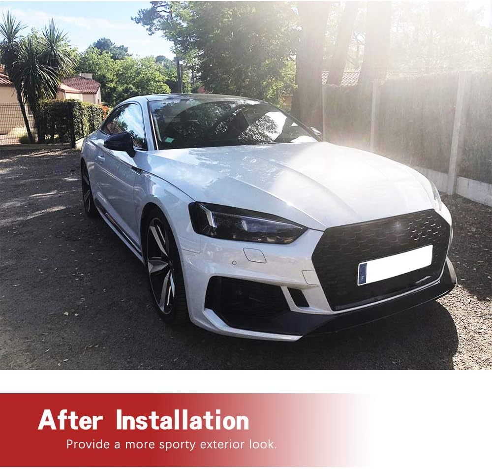 Dry Carbon Fiber Headlight Eyelids Lamp Eyebrows fits Audi A5 B9 SLine S5 RS5 2Door 4Door 2017-2019 Front Head Lamps Cover Trim Factory Outlet