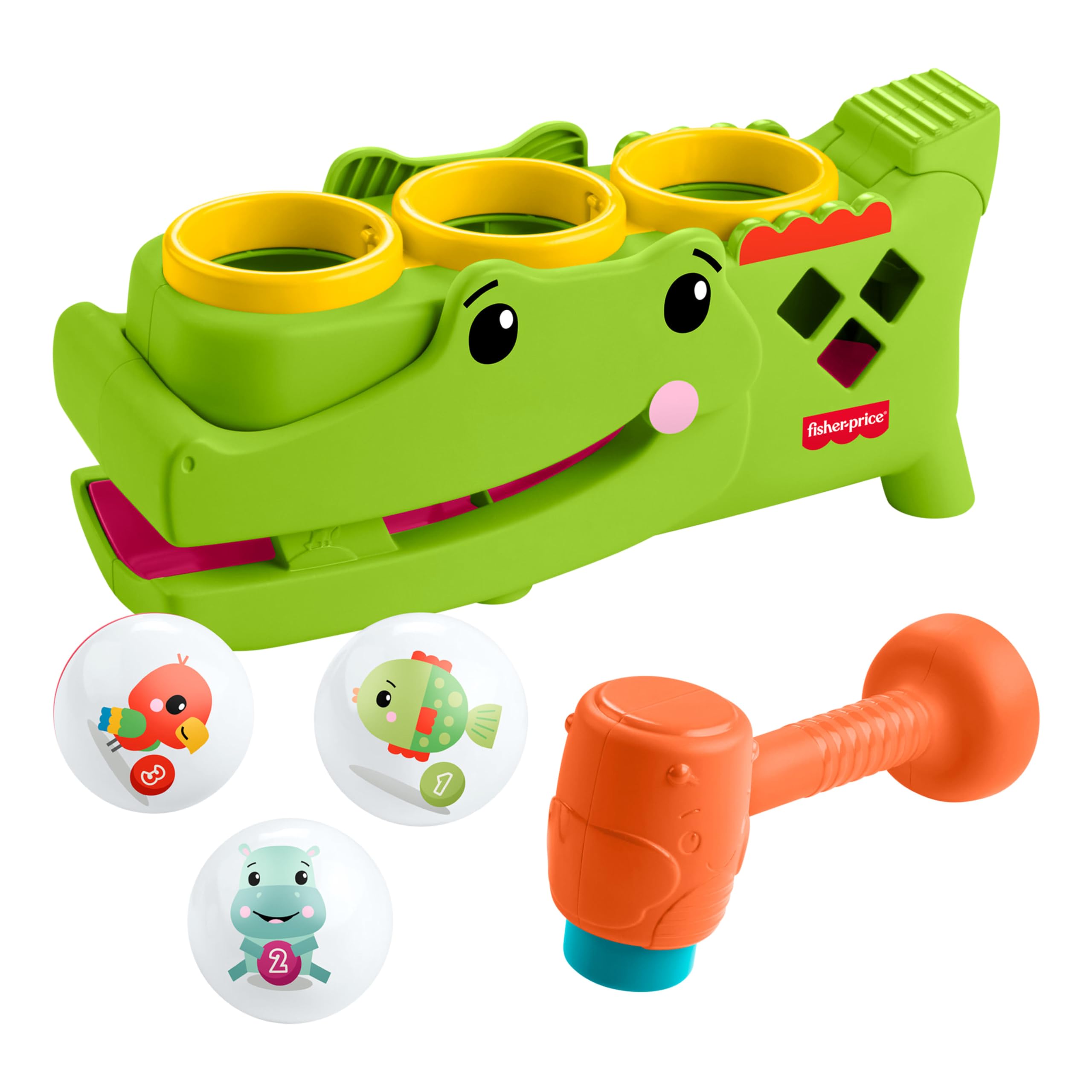 Fisher-Price Sit & Tap Rolligator, Baby Toy