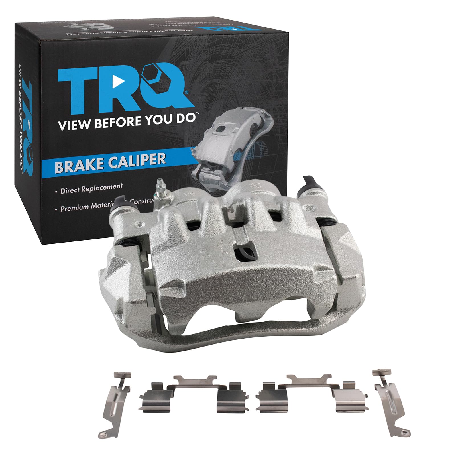 TRQ Front Right Brake Caliper w/Bracket Passenger Side