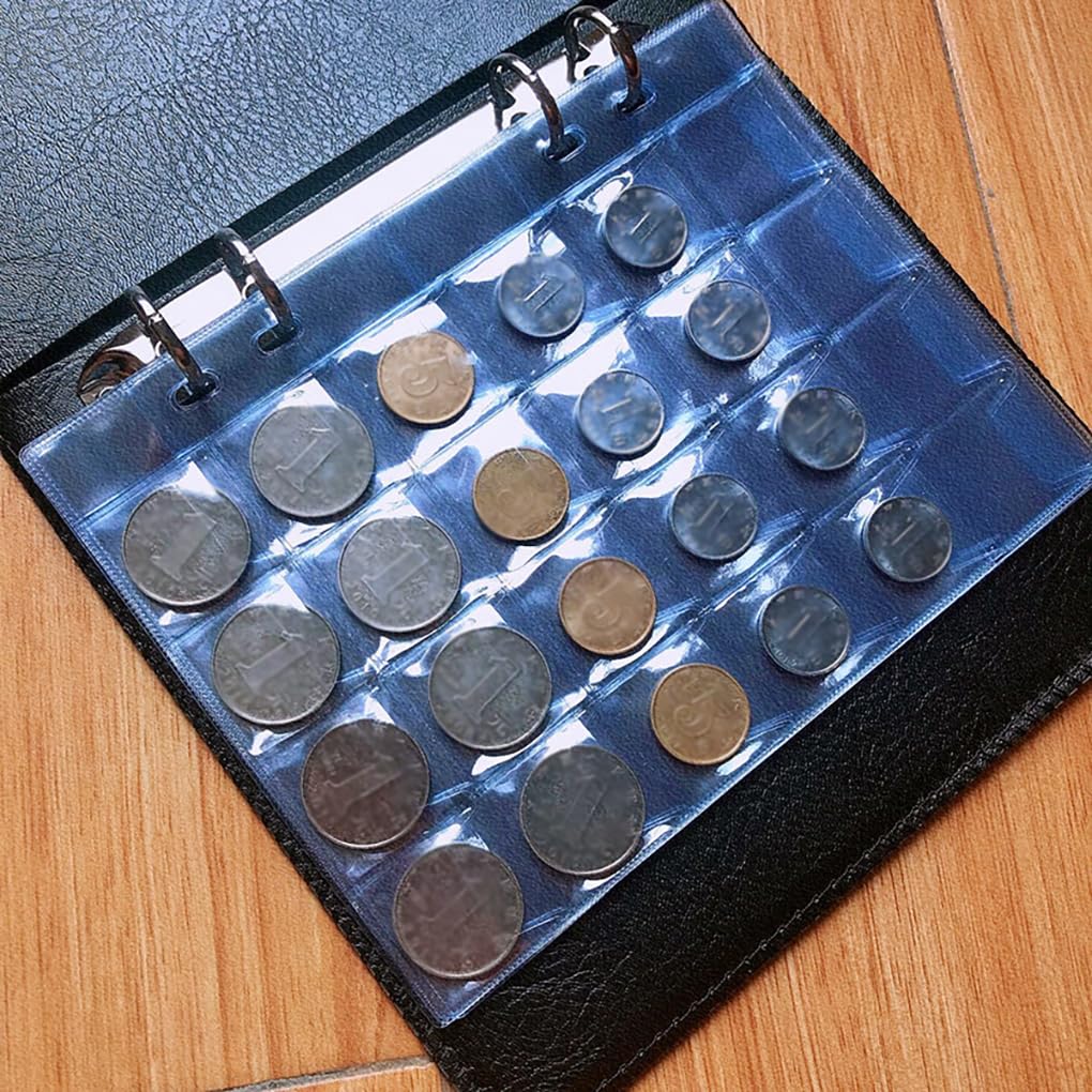 3 zestaw 480 kieszeni kolekcja monet album książki organizer rocznica karty przechowywanie torba uchwyt albumy gospodarstwo domowe biuro akademik