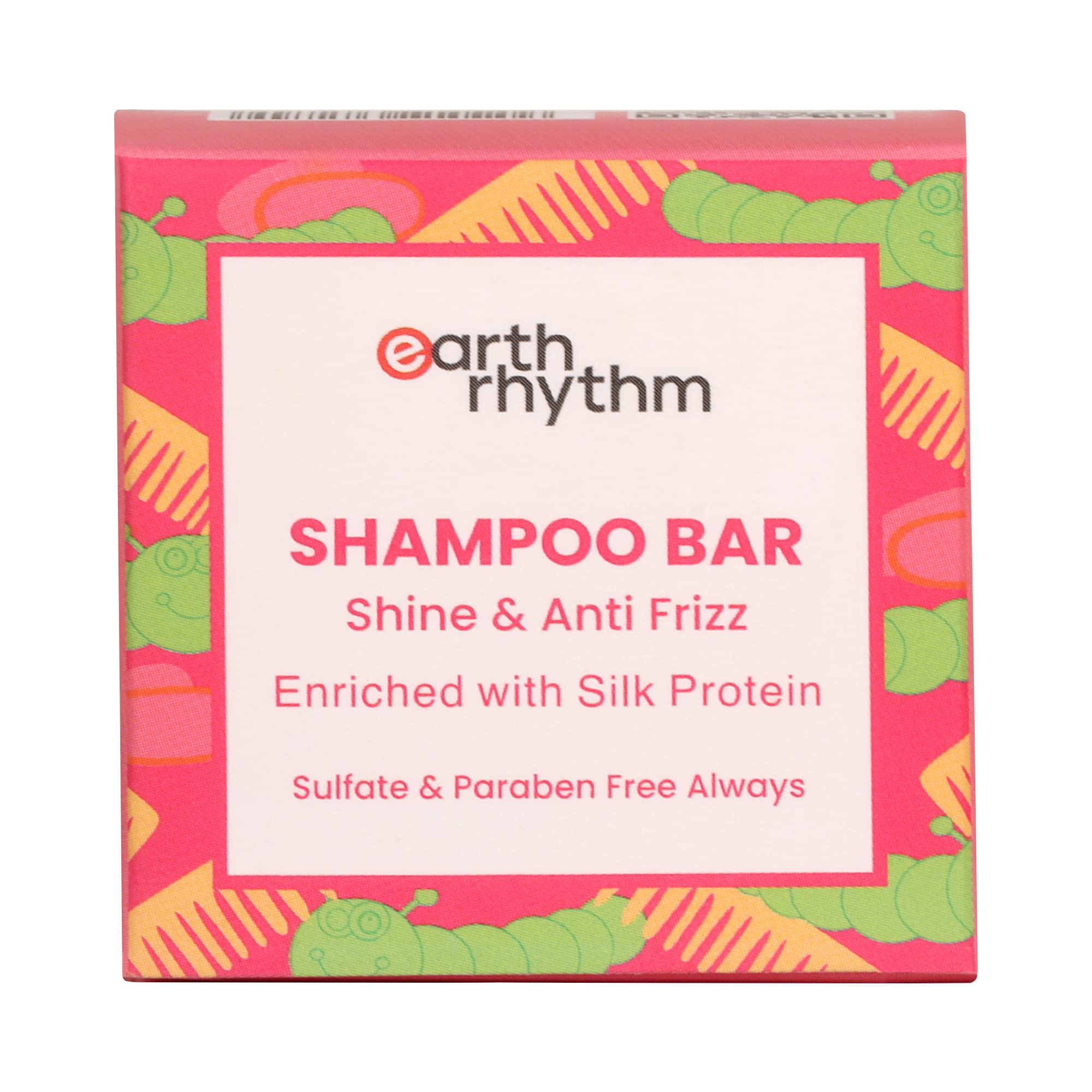 Silk Shampoo Bar - for Smooth and Silky hair | Sulphate & Paraben Free | Plastic Free (Cardboard Packaging) - 80g