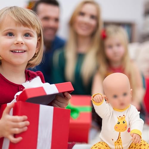 Miniatura 7 de Miunana Adorable juego de 4 piezas de ropa de muñeca de bebé de 15 pulgadas, lentes de sol rosados + parte superior blanca + pantalones y zapatos