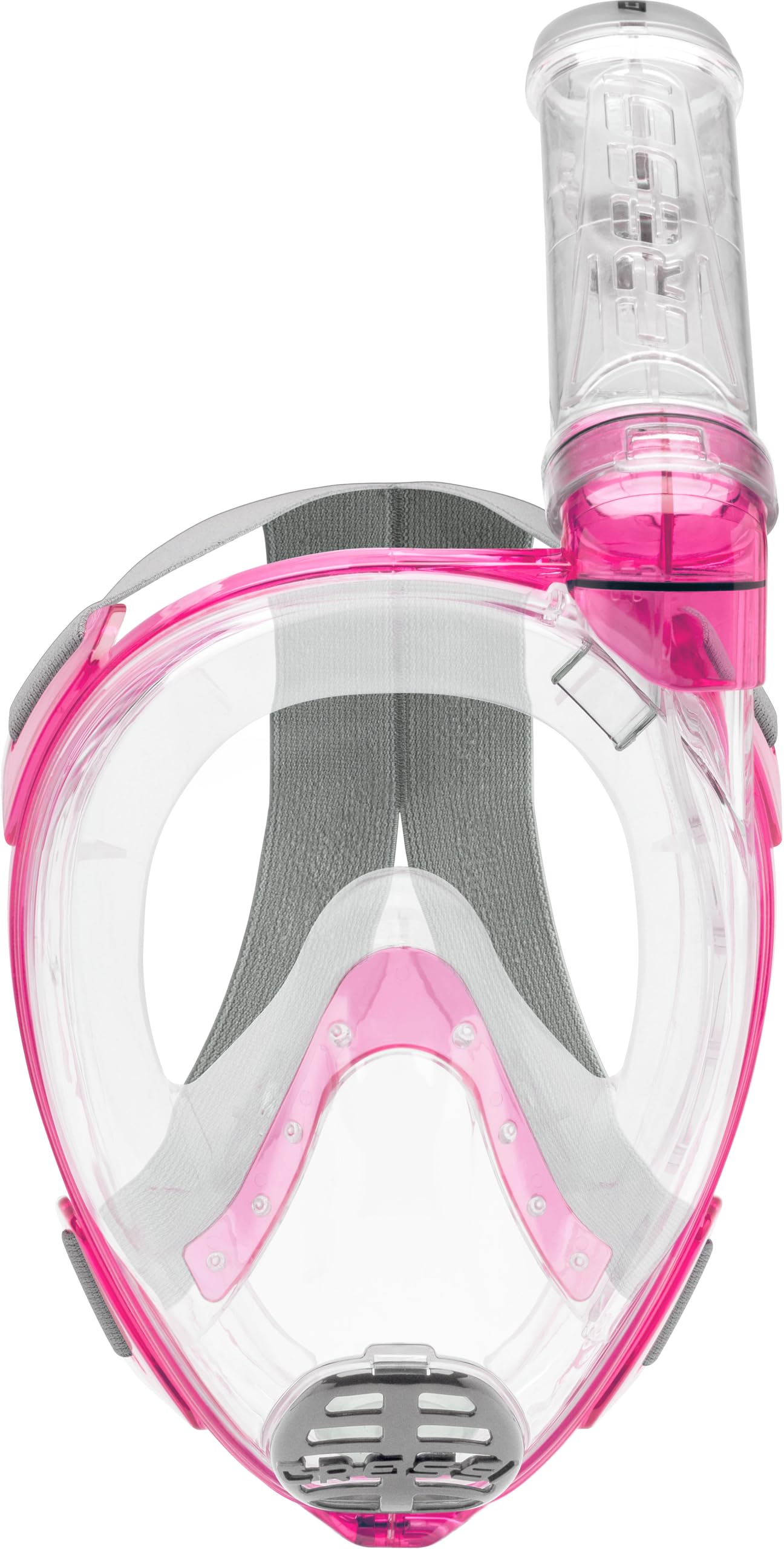 Cressi Baron Full Face Mask Máscara Integral Snorkel de Visión Grande con Tubo Respirador, Unisex Adulto