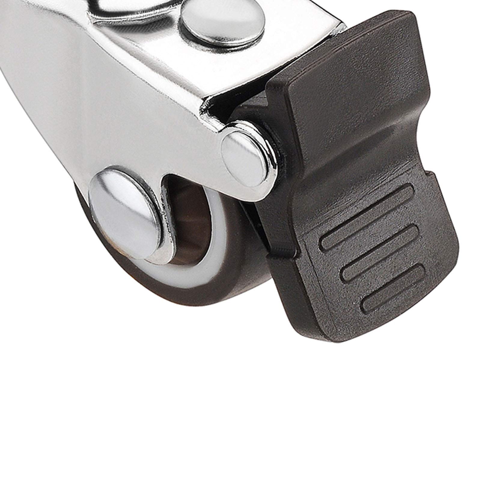 Genérico Ruedas Universales con Freno, Ruedas De Goma Silenciosas, Capacidad De Carga De 45 Kg, Ruedas para Muebles con Varilla Roscada, Ruedas para Soportes De Flores (M6×15mm)