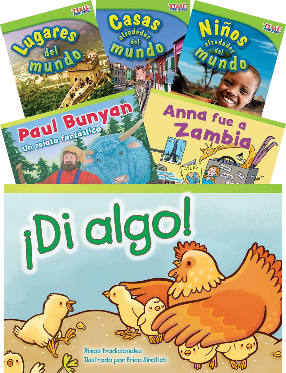 Teacher Created Materials - Classroom Library Collections: Alrededor del mundo (Around the World) - 6 Book Set - Grade 1 - Guided Reading Level I