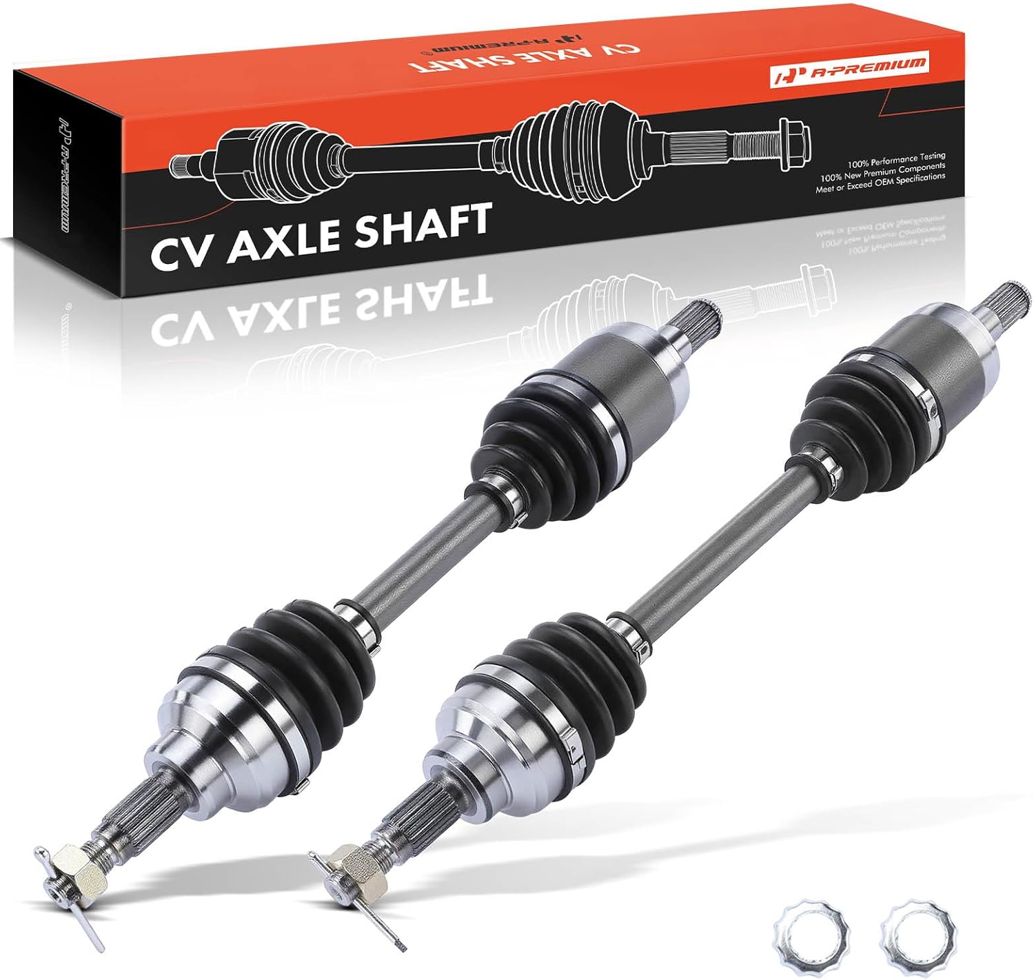 A-Premium Pair (2) Front CV Axle Shaft Assembly Compatible with Honda Foreman 450 1998 1999 2000 2001 2002 2003 2004, Driver and Passenger Side