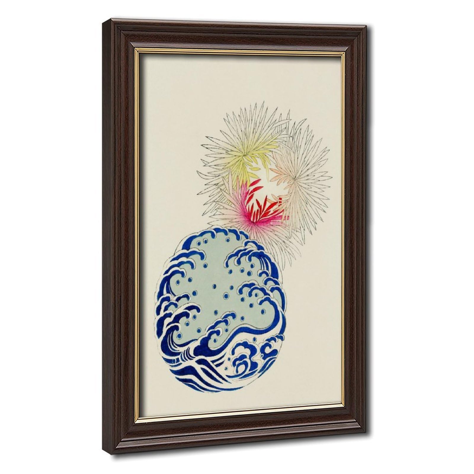 Pyberon Vintage Japanese Wave Poster Art Canvas Poster Bedroom Decor Landscape Office Room Decor Gift 24" L X 36" W