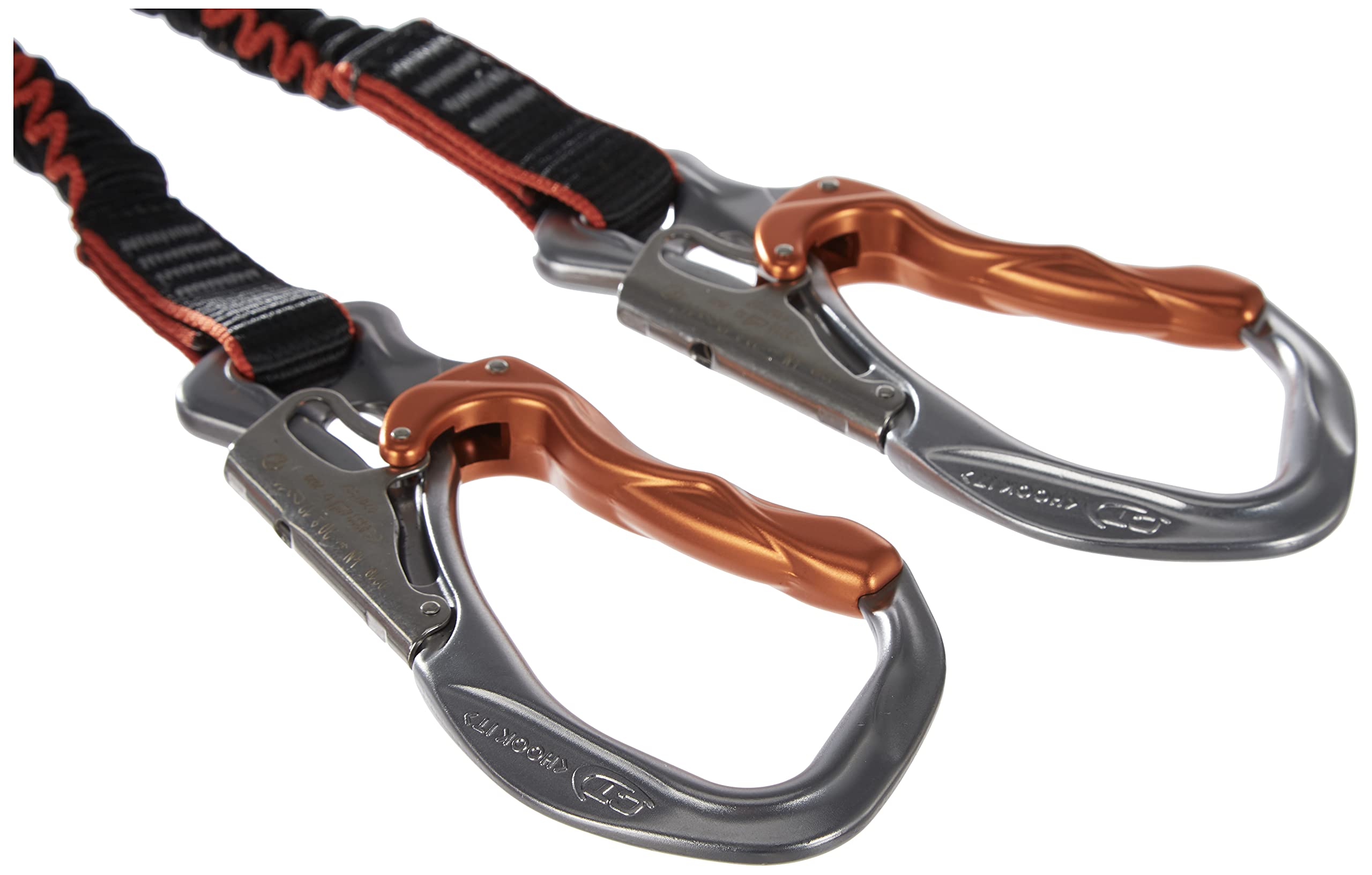 Climbing Technology Hook-It Slider, Set Ferrata Unisex – Adulto, Naranja/Gris, Talla Única