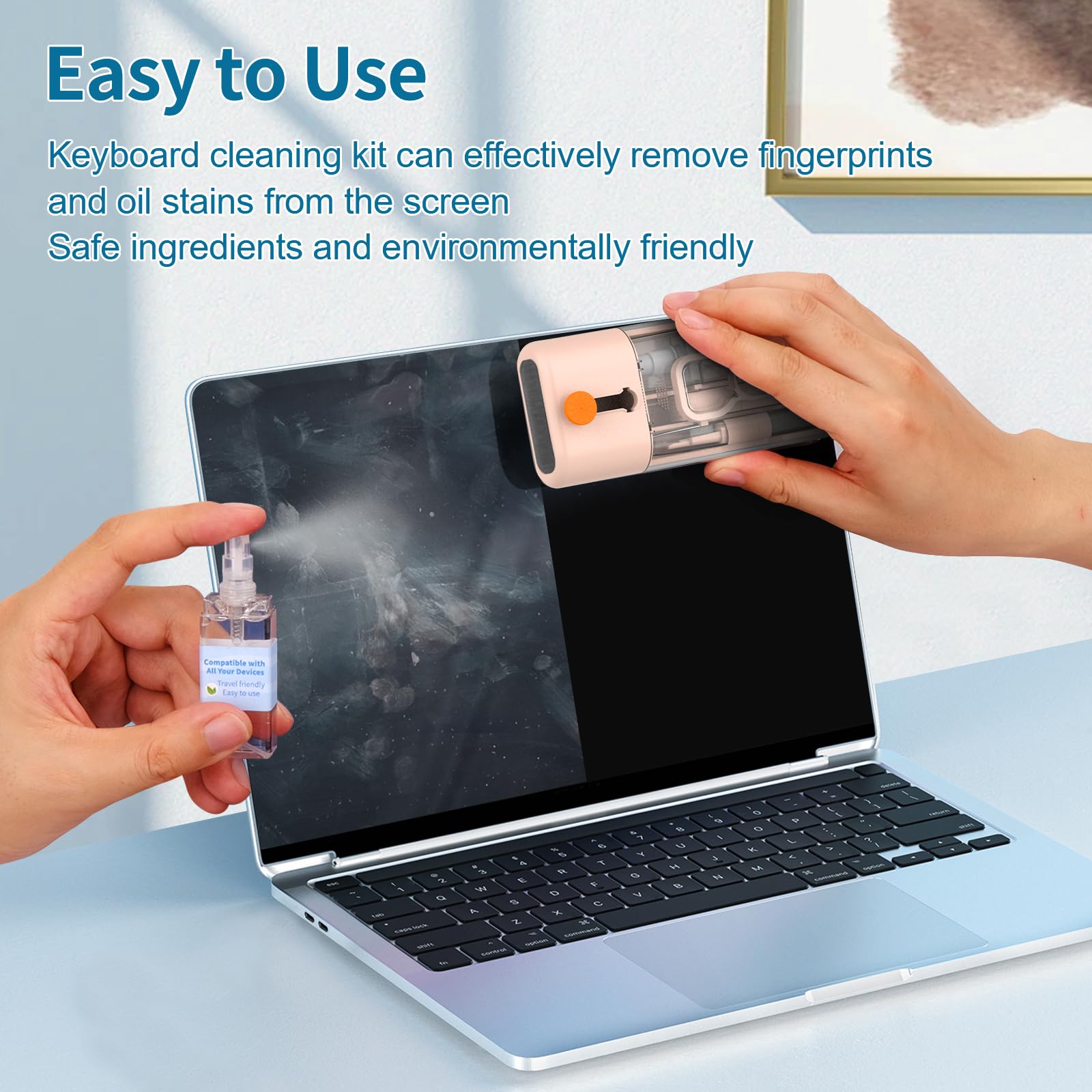 Keyboard Cleaner Laptop Cleaning Kit, 12 in 1 Computer Tech Cleaning Brush - Image 3