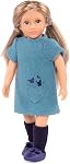 Lori 6-Inch Fashion Doll Aviana with Outfit, Purse and Wavy Hair, Dolls | Mini doll with hazel eyes, brown wavy hair, rotating neck arms and legs, outfit and purse included for dress-up, 6, 3+ Years