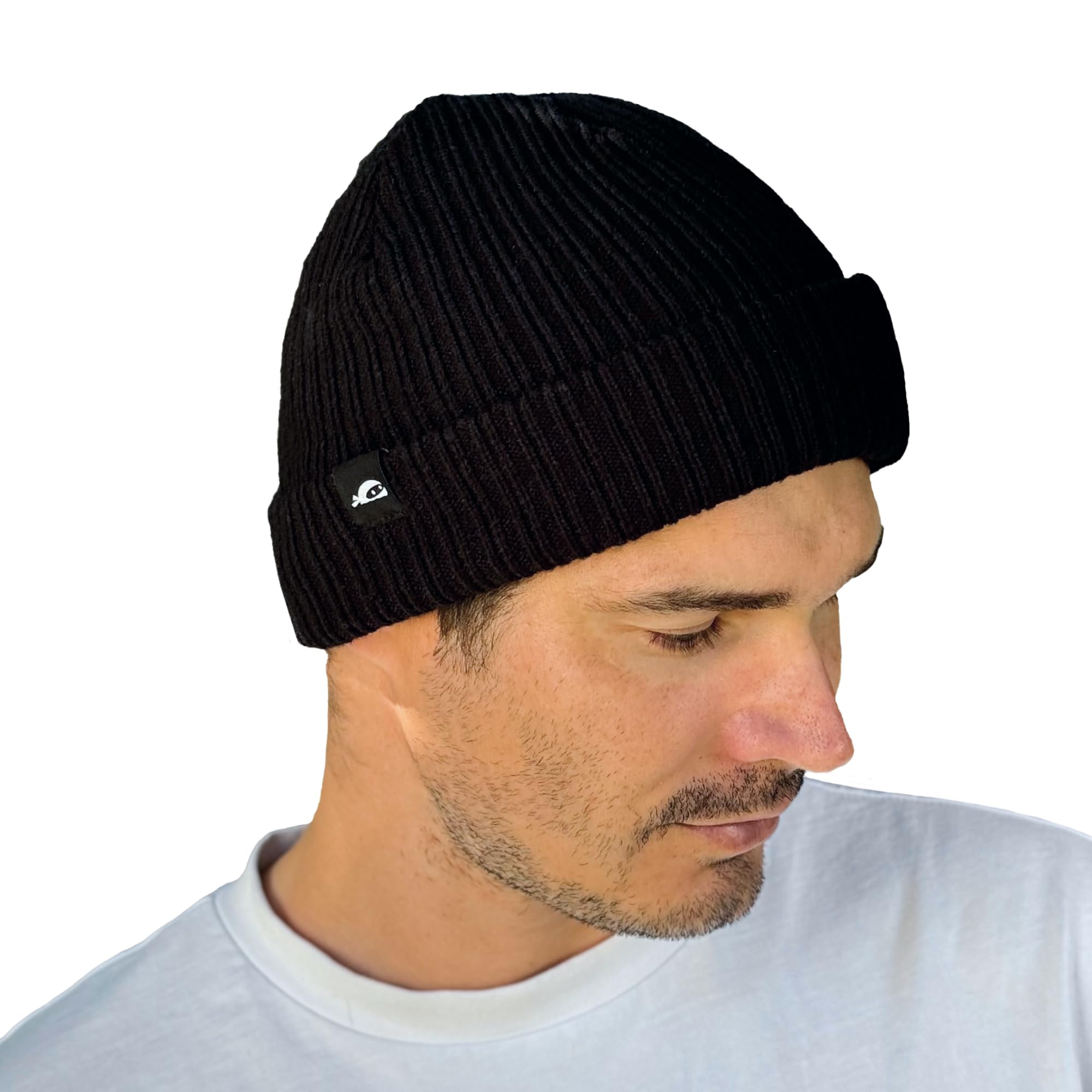 SUN NINJA Ski Beanie for Men Women Ultra Soft Lightweight Warm Ribbed Knit Winter Hats for Cold Weather