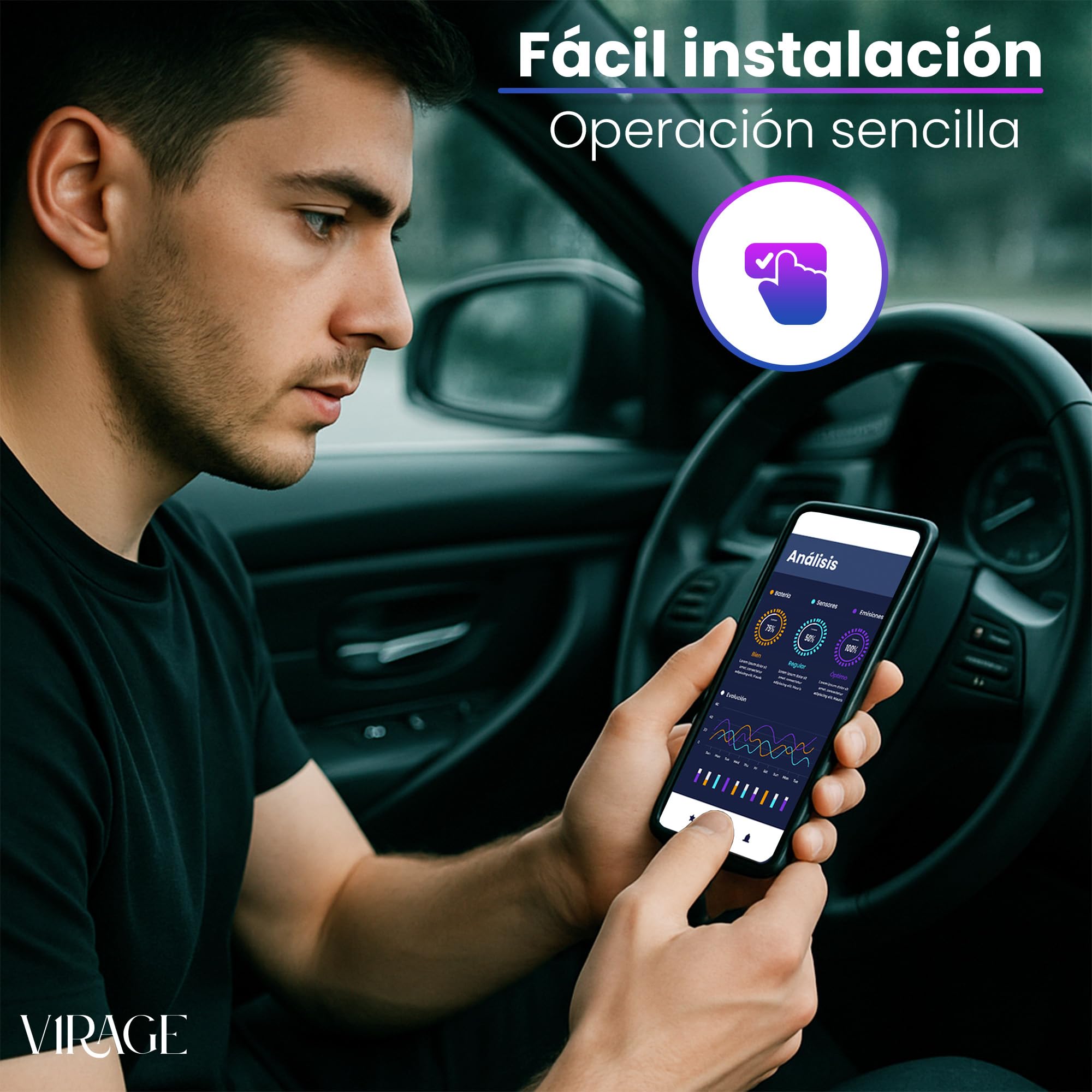 Obd2 Multi-brand Car Diagnosis - Car Diagnosis Machine for Faults and Errors - Obd2 Diagnosis Bluetooth 4.0 for iOS, Android and Windows - Wireless Mini Diagnostic Automotive Scanner. — view 6
