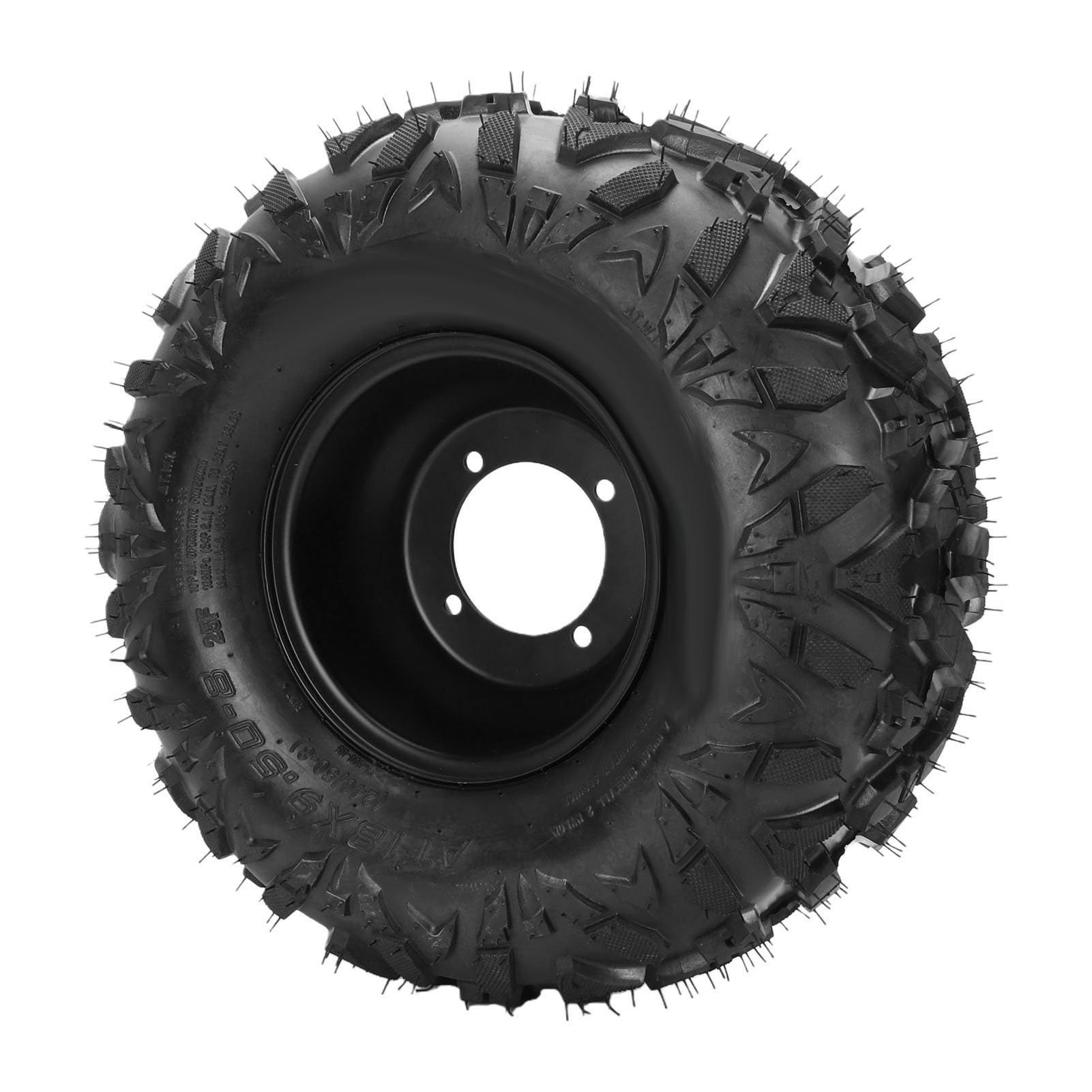Yctze Neumático sin Cámara 18x9.50-8, Cortacésped, Rueda sin Cámara, Cortacésped, Neumático sin, Rueda, Tractor de Césped, Llanta sin, 8 Pulgadas, 4 Patrones para Carros
