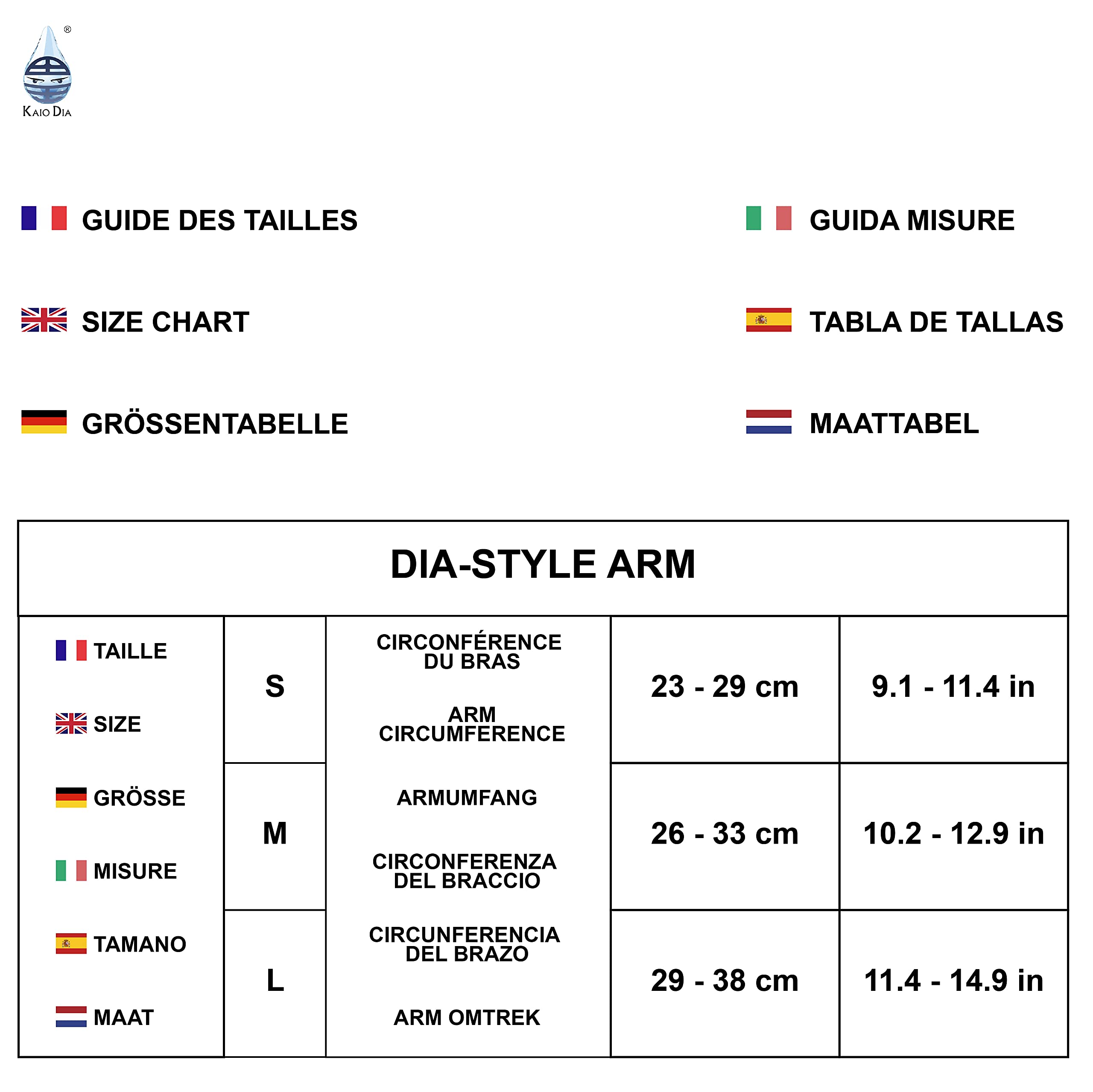 Dia-Style, fascia elastica da braccio per sensore Freestyle Libre 2. Tutore elastico per sensore glicemia CGM FSL (S (23-29 cm))