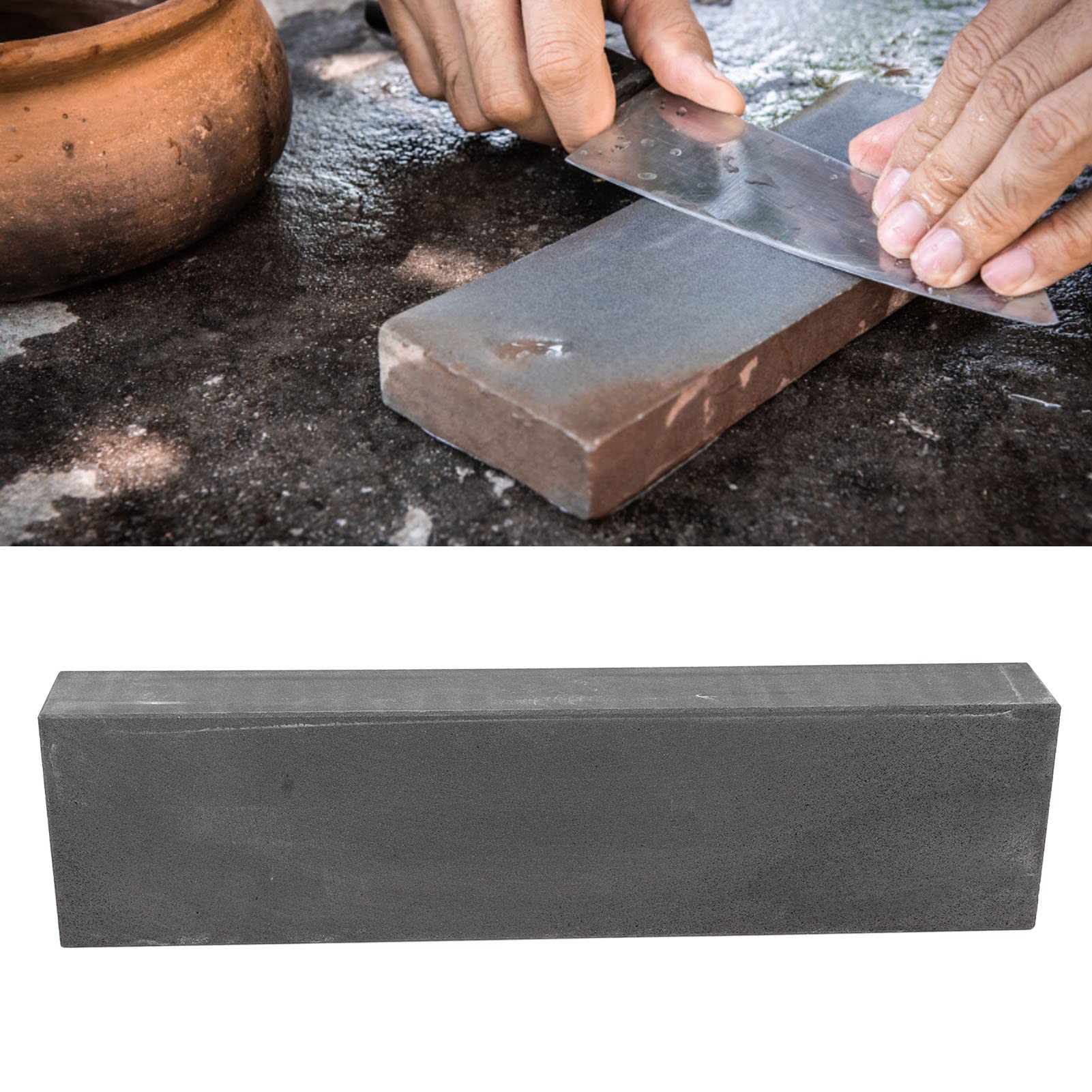 800 Grit Kamień Do Ostrzenia Noży, Kamień Do Ostrzenia Noży Kuchennych, Profesjonalny Uniwersalny Mocny Zestaw Do Ostrzenia Osełek Kamień Wodny Z Podstawą Antypoślizgową