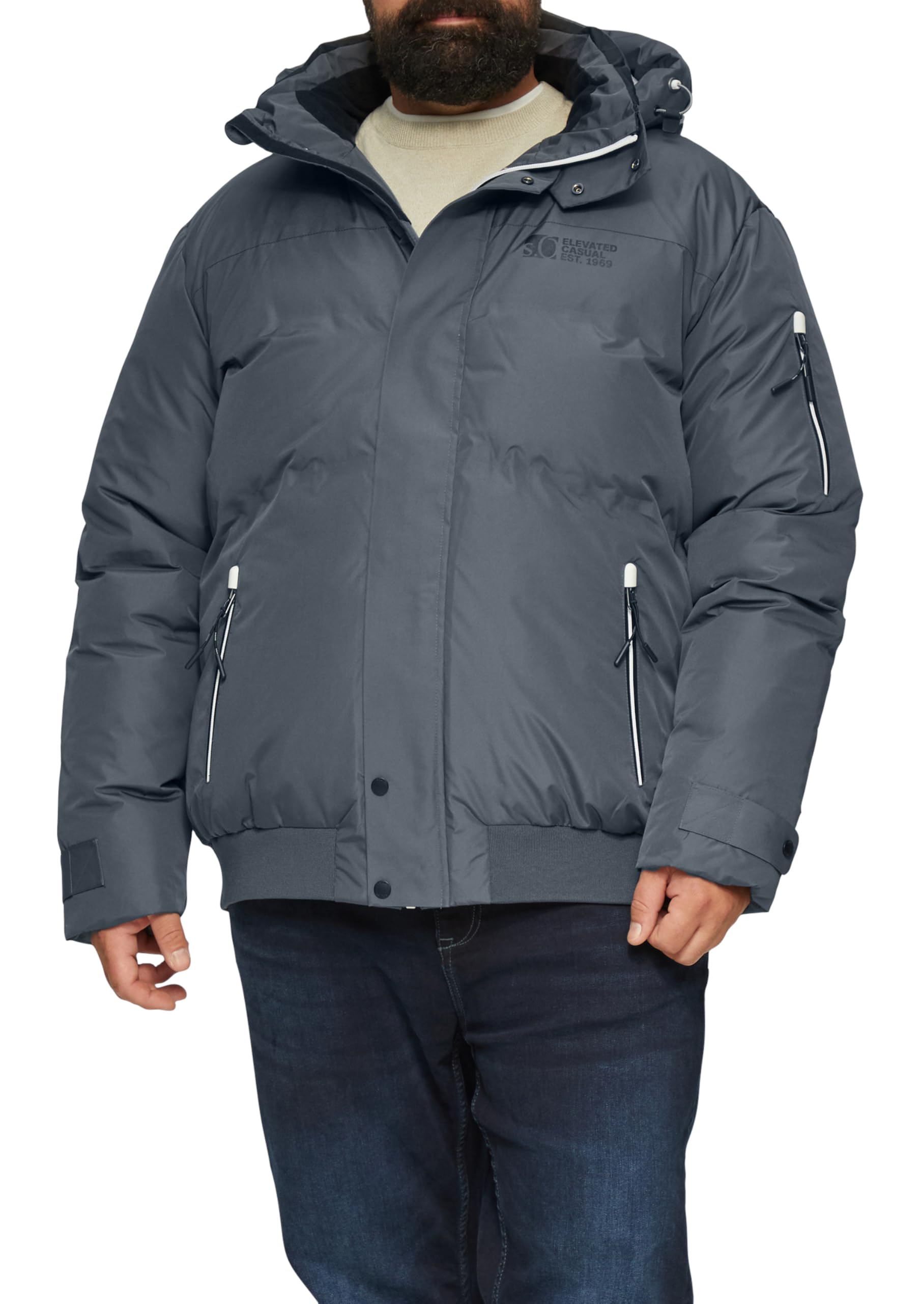s.Oliver Wasserabweisender wattierter Blouson mit Kontrast-Details