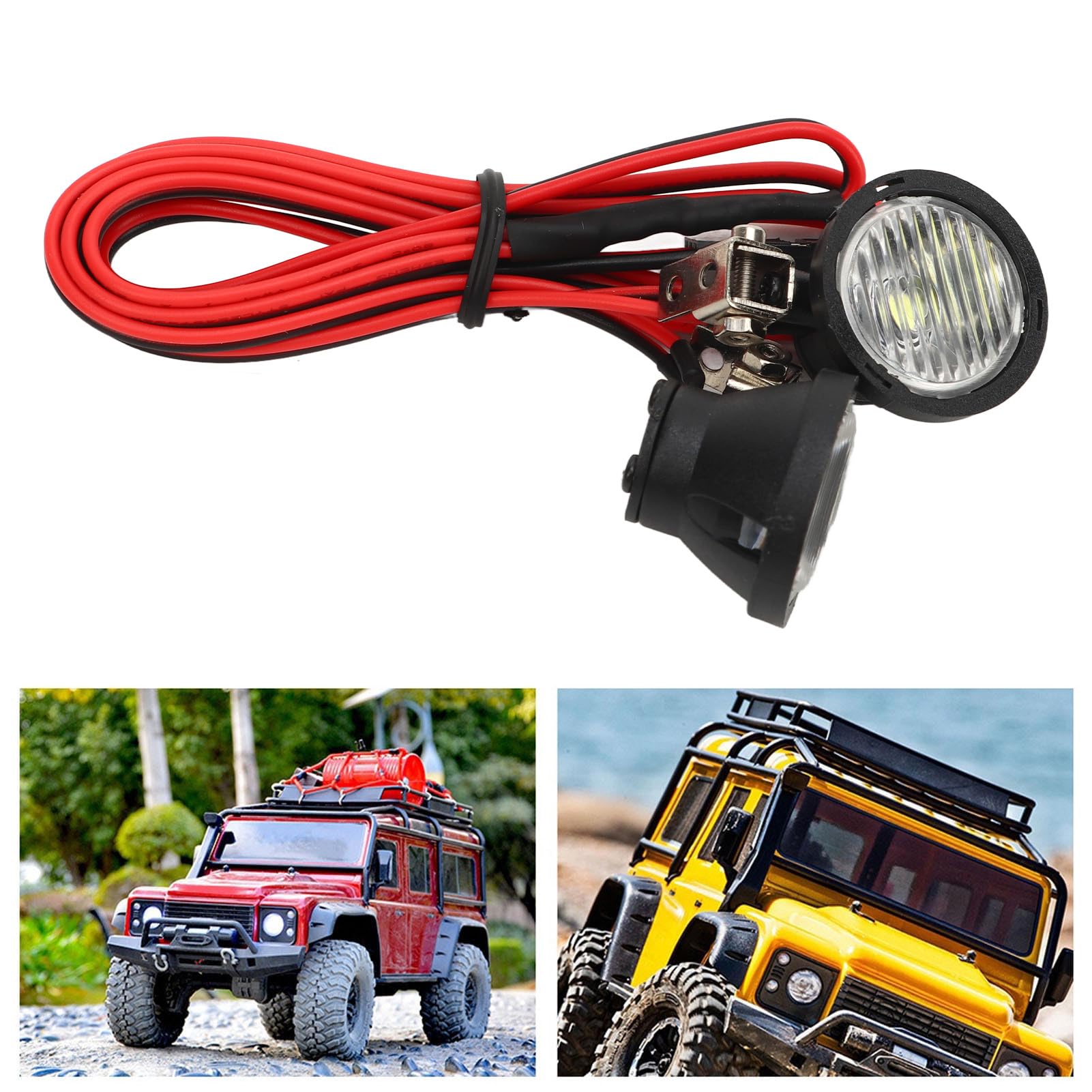 RC LED-lichtsets, RC-koplampen 22 Mm LED-lichtonderdeelaccessoire Geschikt voor Wrangler 313 SCX10 90046 1/10 RC-auto(Groen Geel RC LED-lichtsets, RC-koplampen 22 Mm LED-lichtonderdeelaccessoire Geschikt voor Wrangler 313 SCX10 90046 1/10 RC-auto(Groen Geel