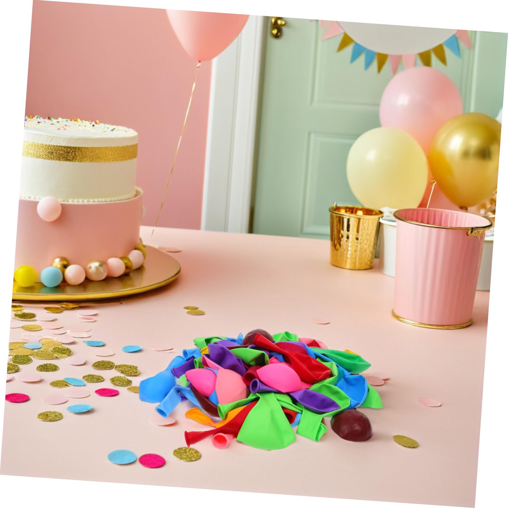 STOBAZA 200 Pezzi Palloncini in Lattice Resistente per Decorazioni Festa Compleanno Matrimonio Shower e Anniversari Kit Colorati