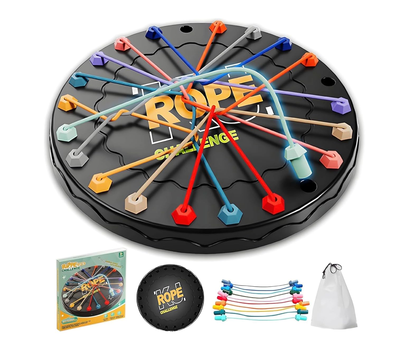 Munishh Rope Untangling Puzzle Game| Twisted Rope Brain Teaser for Kids & Adults| Family Travel Party Game with 10 Multi-Level Challenges| Educational Strategy STEM Board Game Gift Toy Review India (Iknoor World )