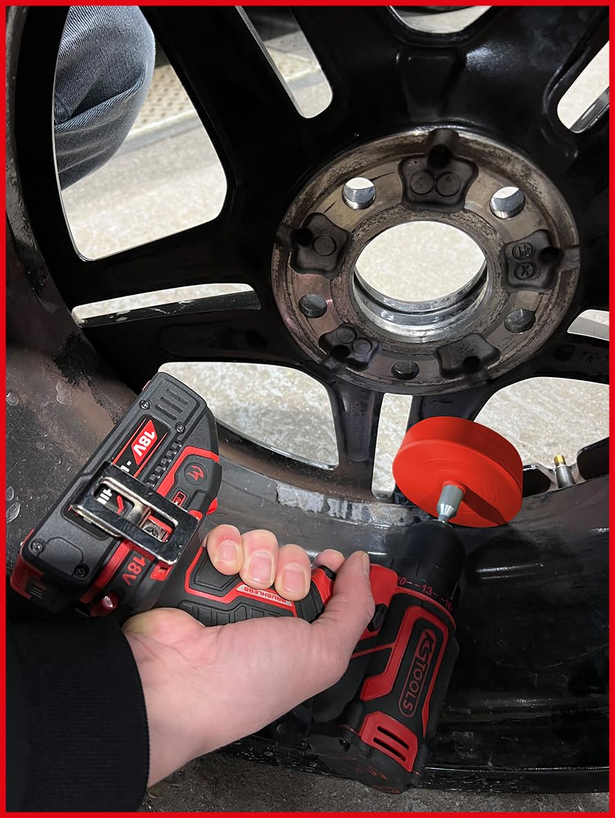 KS Tools 515.5476 Radierteller für Alufelgen, konisch, 6er Pack