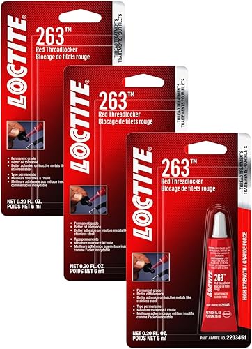 Miniatura 12 de LOCTITE 263 - Bloqueo de rosca automotriz rojo – Cerradura de rosca de alta resistencia, aplicaciones de uso general, tolerante al aceite