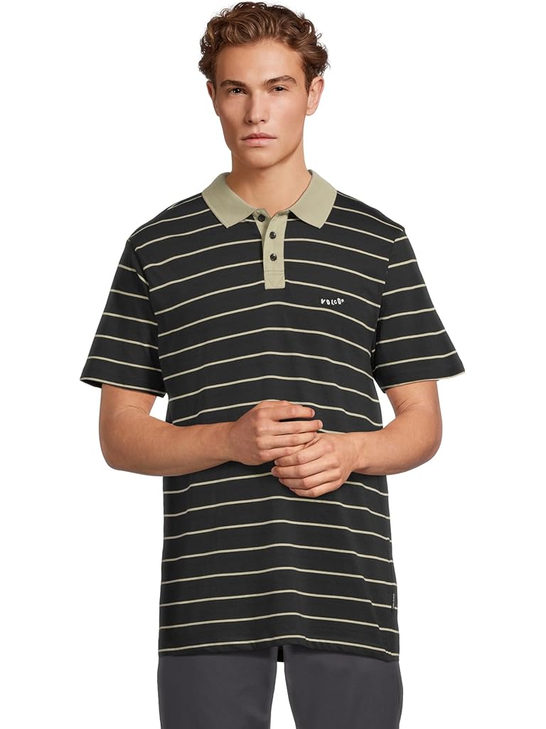Black Volcom Ragstone Polo