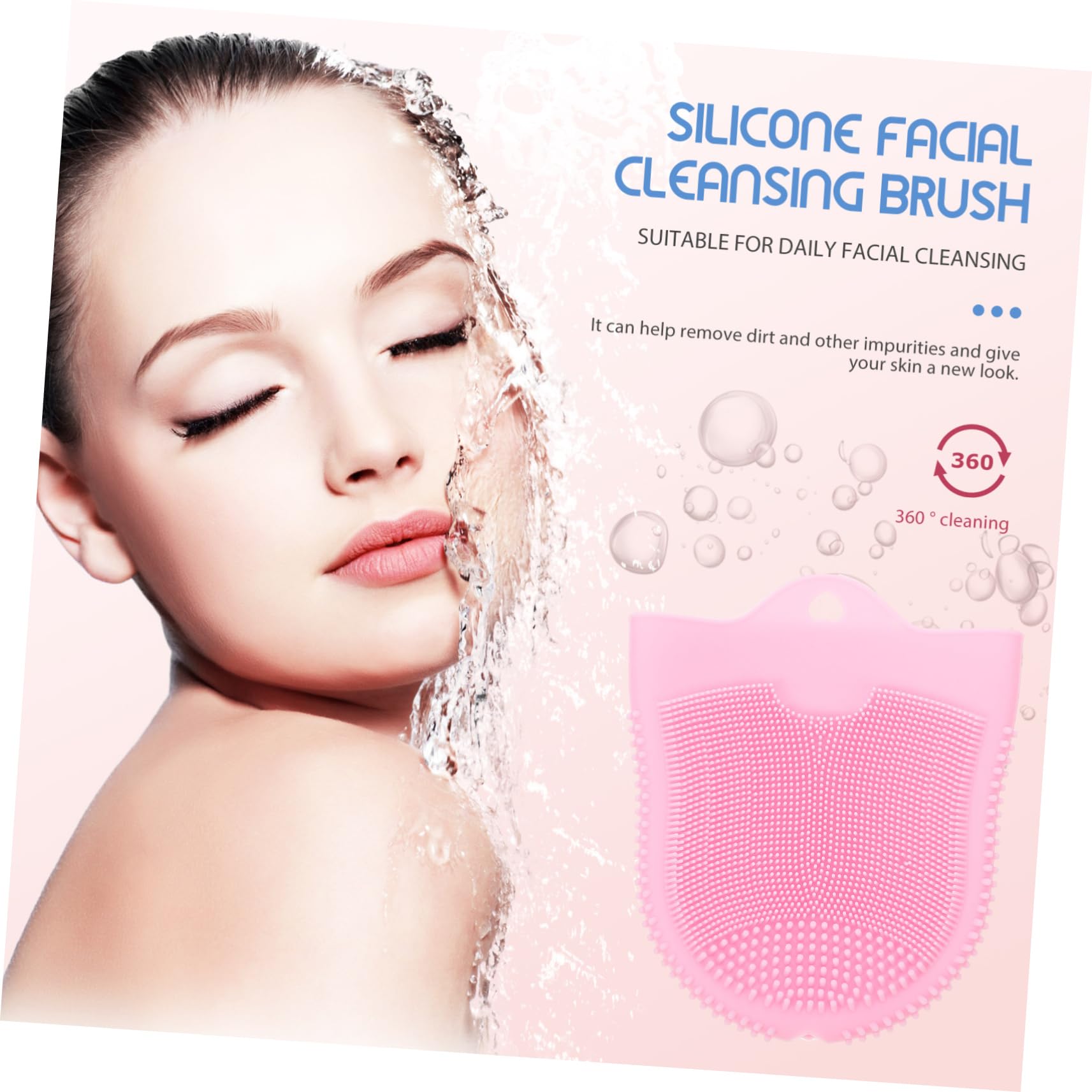 Housoutil 5stücke Silicone Gesichtsreinigungsbürste Ergonomische Peeling-bürste Mit Weichen Borsten Für Tiefenwirksame Und Sanfte Massage Für Hauttypen Lebensmittelechtes