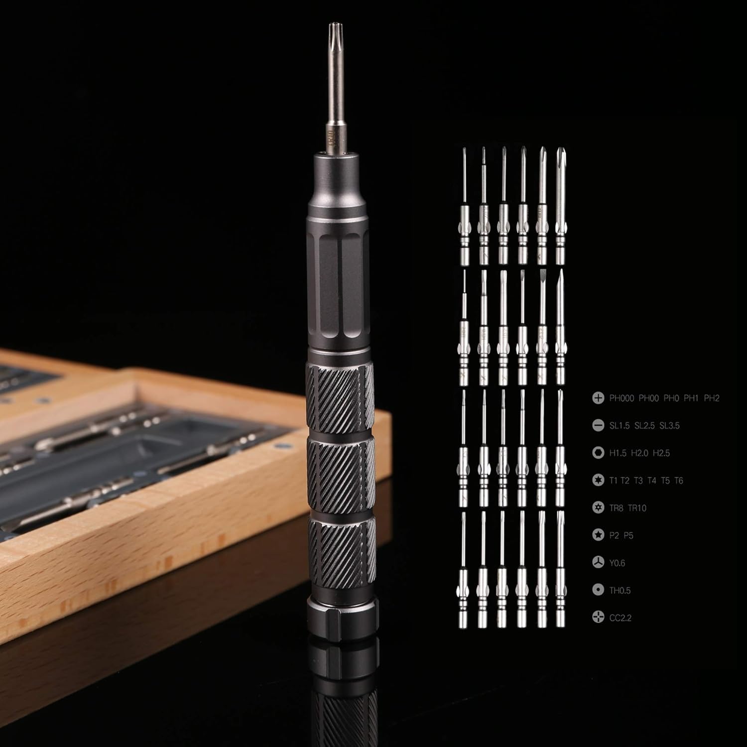 YOGEON Precision Screwdriver Set Repair Tools Kit, 24 in 1 Mini Power Drill For iPhone Laptop Smartphone MacBook Xbox Watches Glasses, Storage Case with Magnetic Close : Electronics