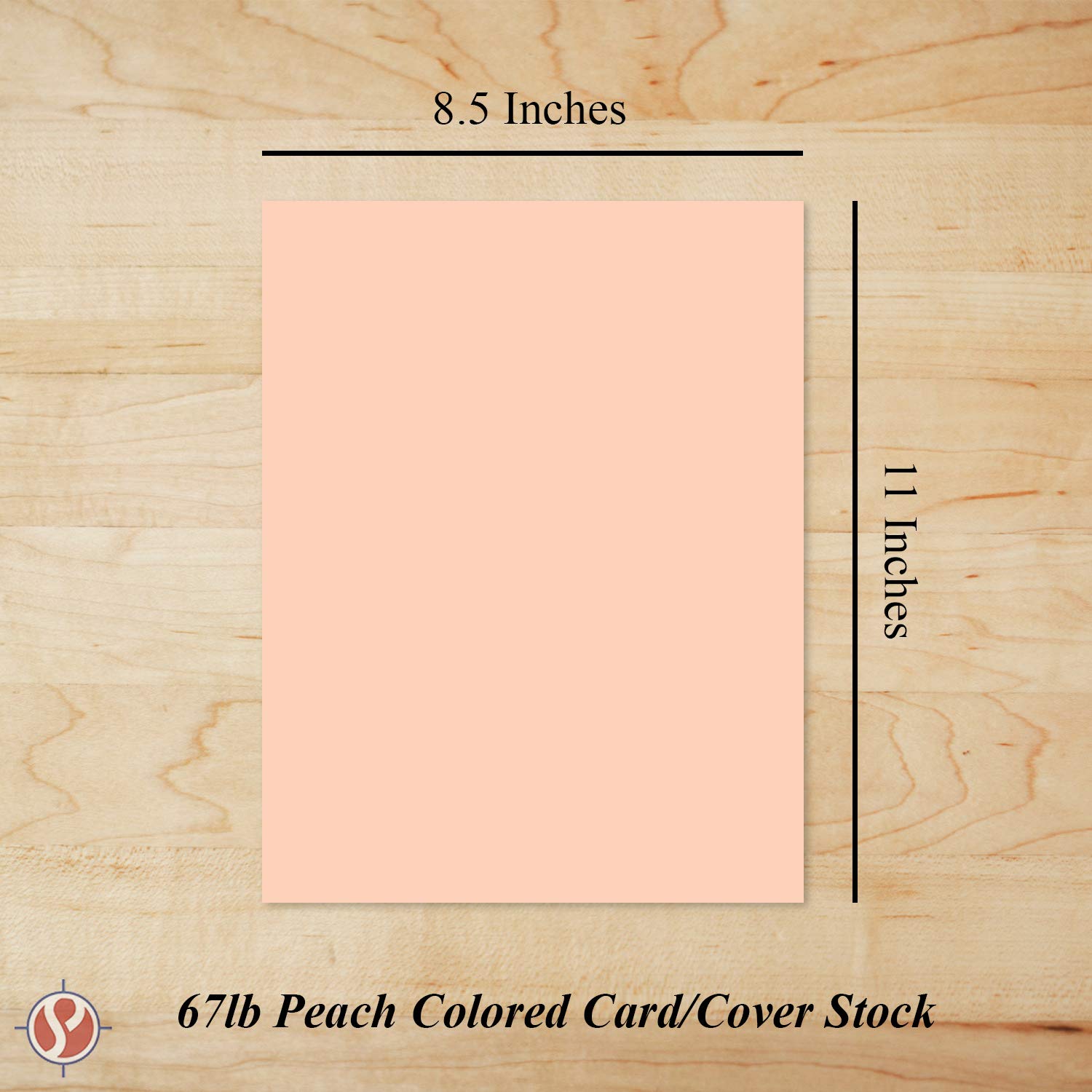 Peach Card Stock Paper - for Stationery Art and Craft, Printing