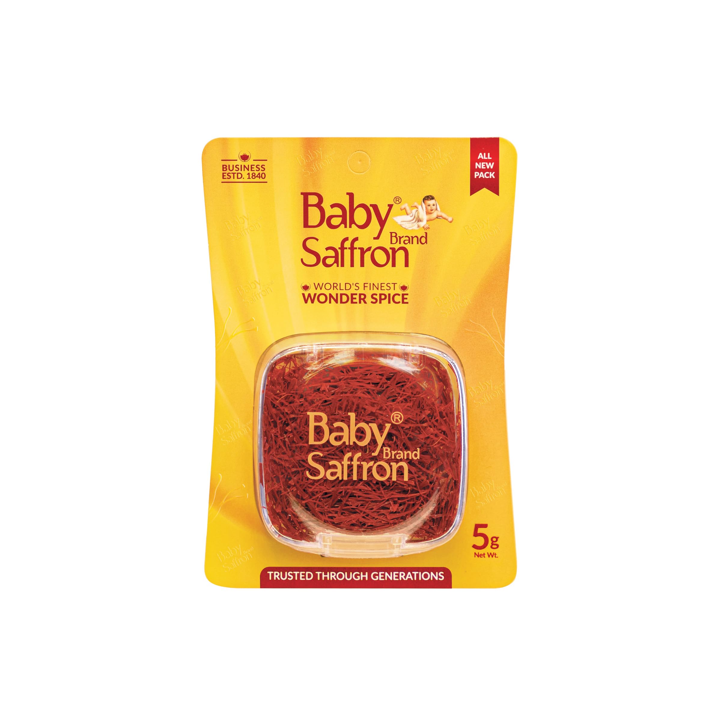 Baby Brand Saffron Baby Saffron (Kesar) 5G 100% Pure World'S Finest Saffron