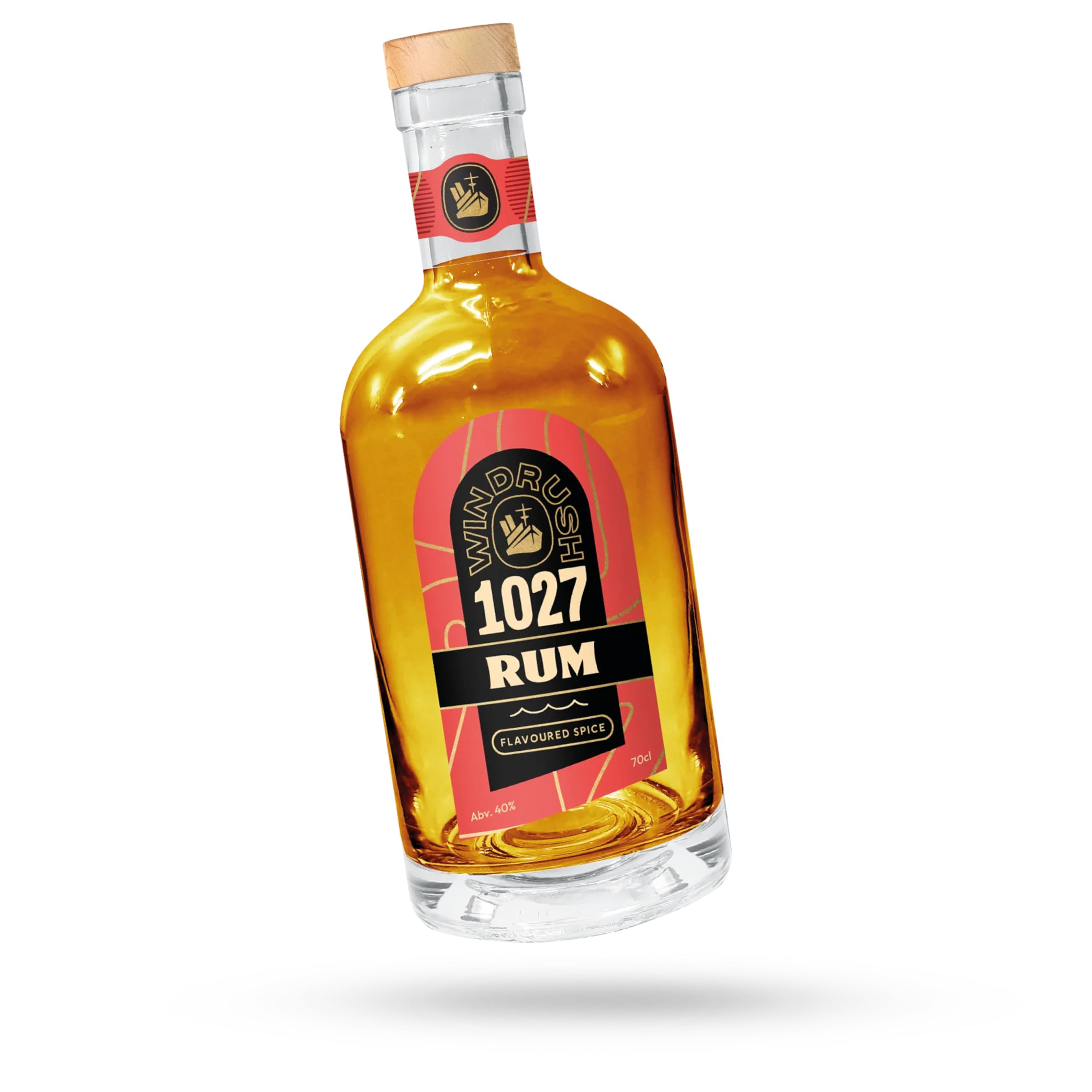 Windrush 1027 Spiced Rum - Premium Caribbean Spiced Rum, Aged Blend with Cacao, Orange & Vanilla, 70cl - Smooth Sipping & Cocktail Gift