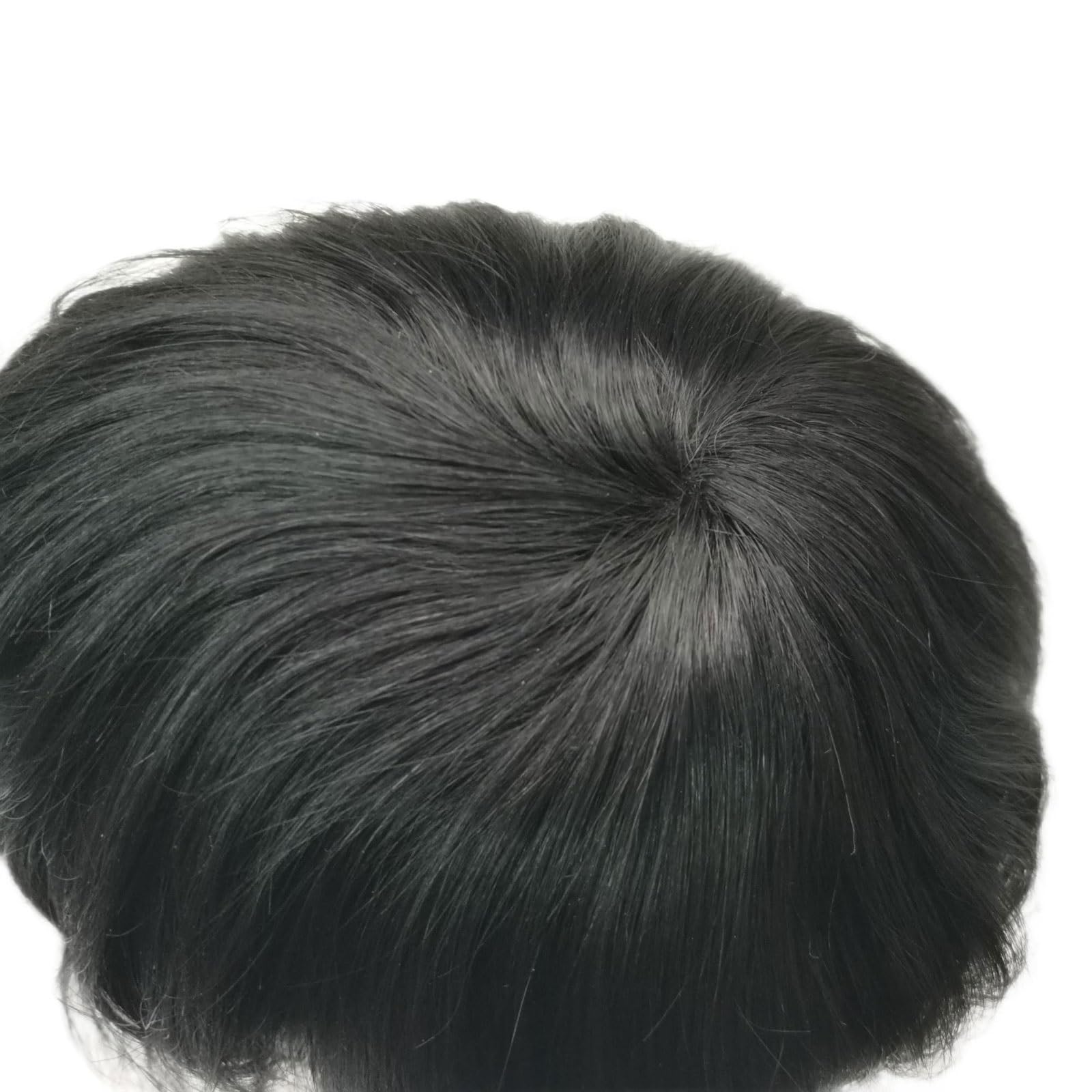 Peruka męska Peruka męska Mono, Pu Human Hair Pieces, system wymiany włosów Peruka dla mężczyzn(6x9)