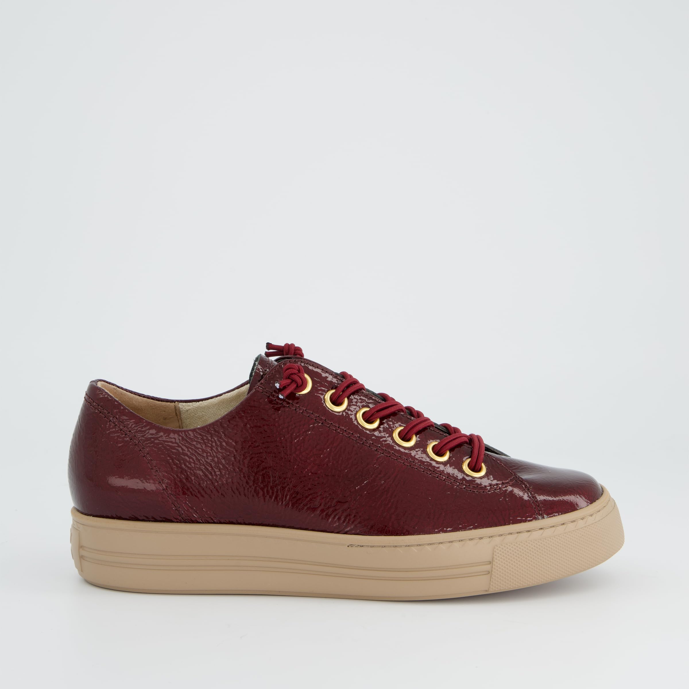 Paul Green Zapatillas 4081-588 Barniz Brush Rojo Mujer