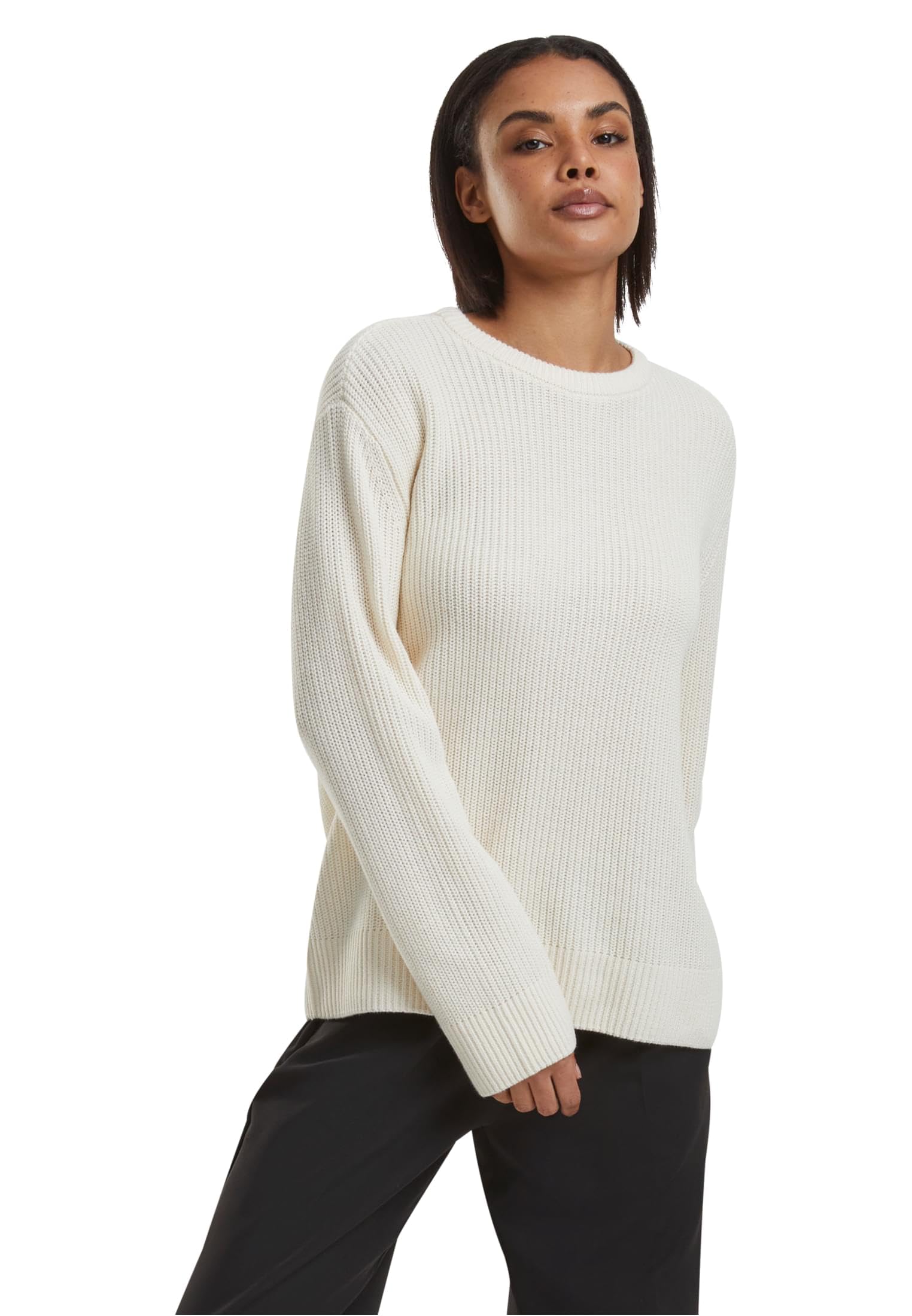 Urban Classics Women's Blanc Woman Sweater Rib