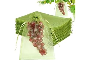 100PCS Fruit Protection Bags, 8x12 Net Protectors for Trees