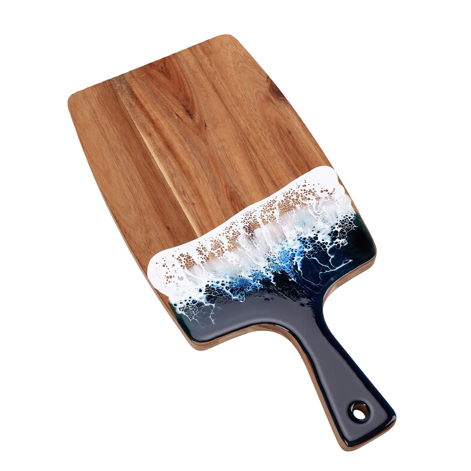 Tagliere in Legno con Manico, Grande 50x29,5 Cm per