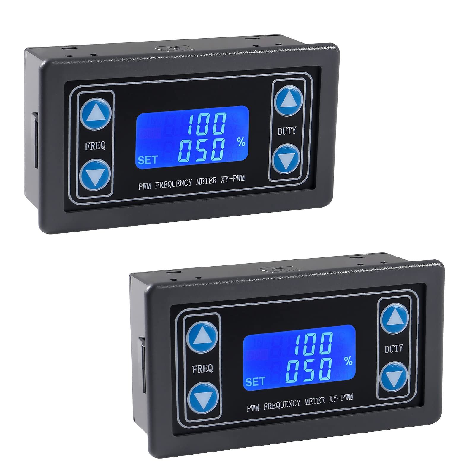 2pcs Signal Generator XY-PWM DC 3.3-30V Function Generator 5-30mA LCD Display Module PWM Pulse Frequency Generator Duty Cycle Rectangular Wave Square Wave Signal Generator