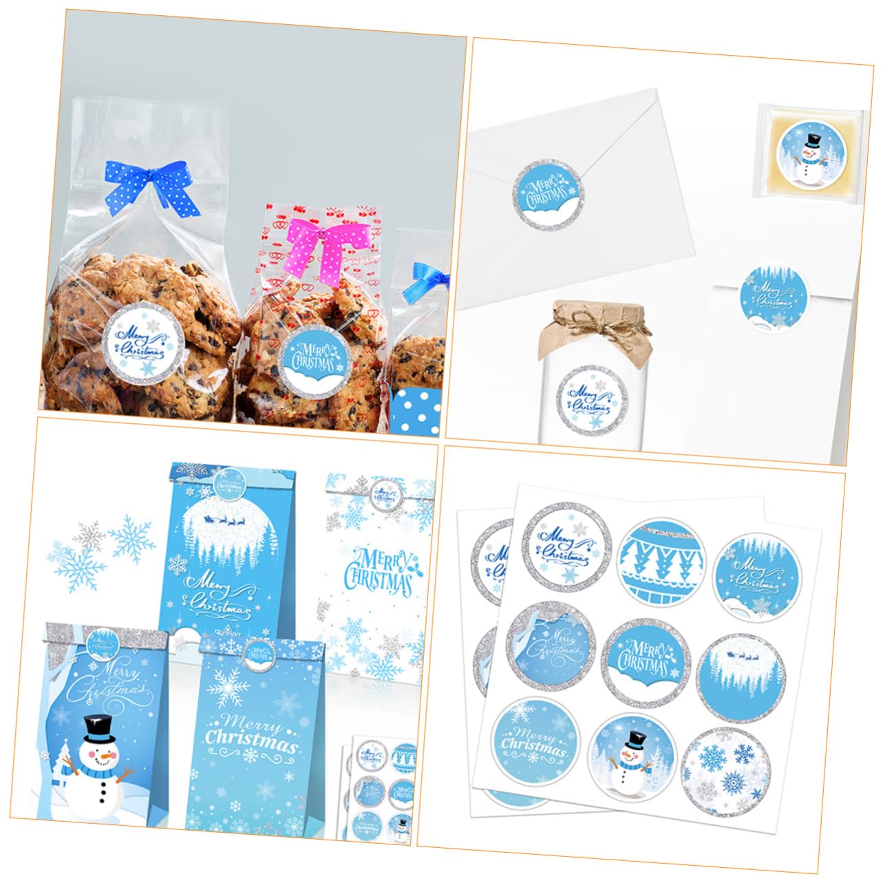 SHINEOFI 140feuilles Étiquettes Décoratives De Noël Avec De Autocollants Sealing Pour Et Enveloppes Stickers Festifs Adhésifs Pour Fêtes Et
